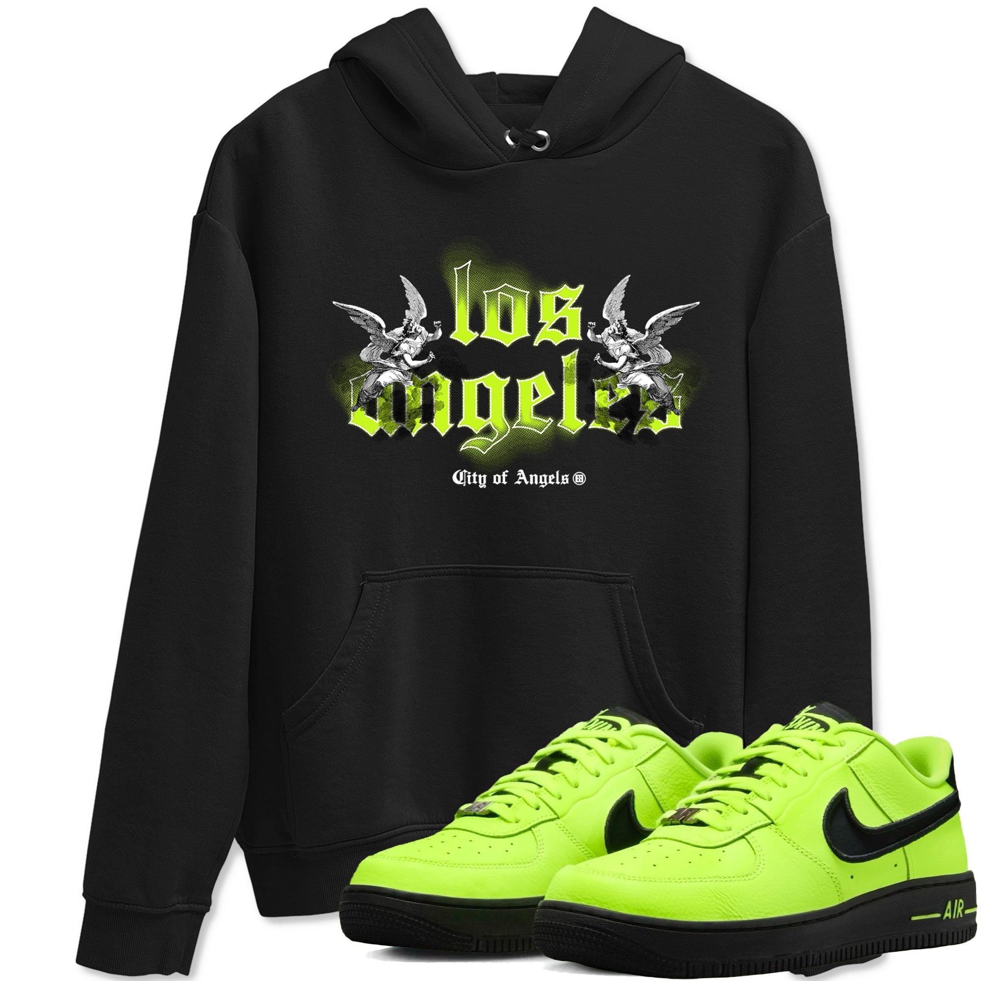 AF 1 Volt shirts to match jordans City Of Angeles sneaker match tees Air Force 1 Low Dance Volt match shoes to clothes Drip Gear Zone unisex cotton Black 1 shirts