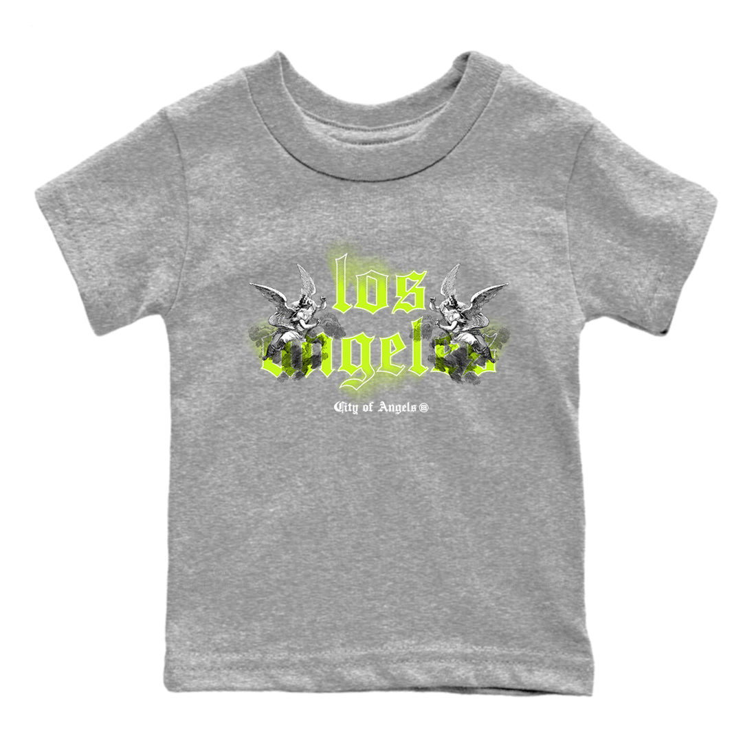 AF 1 Volt shirts to match jordans City Of Angeles sneaker match tees Air Force 1 Low Dance Volt match shoes to clothes Drip Gear Zone Youth Baby Heather Grey 2 tee