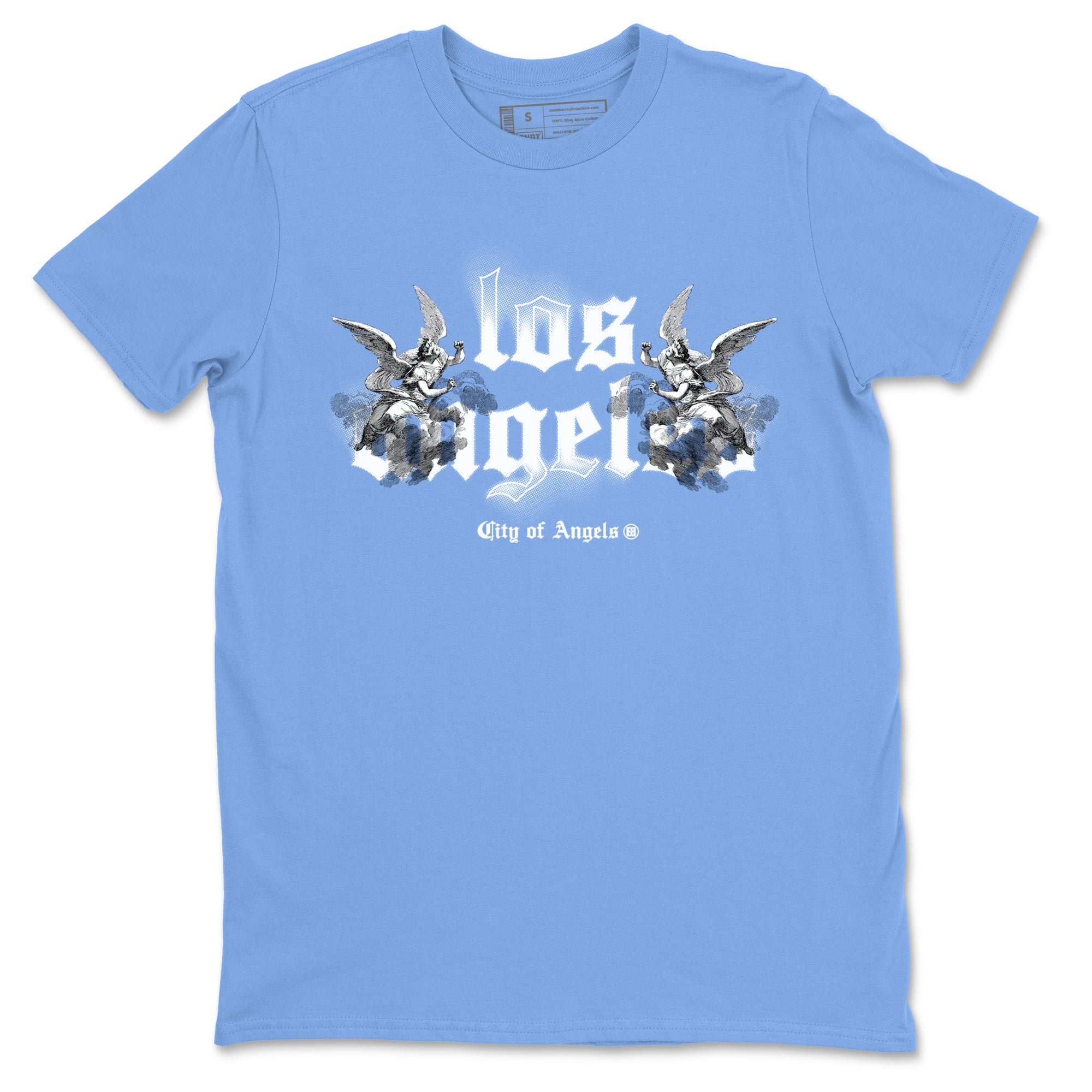 Air Jordan 11s Legend Blue shirts to match jordans City Of Angeles sneaker match tees Air Jordan 11 Retro Legend Blue match shoes to clothes Drip Gear Zone unisex cotton Carolina Blue 2 shirts