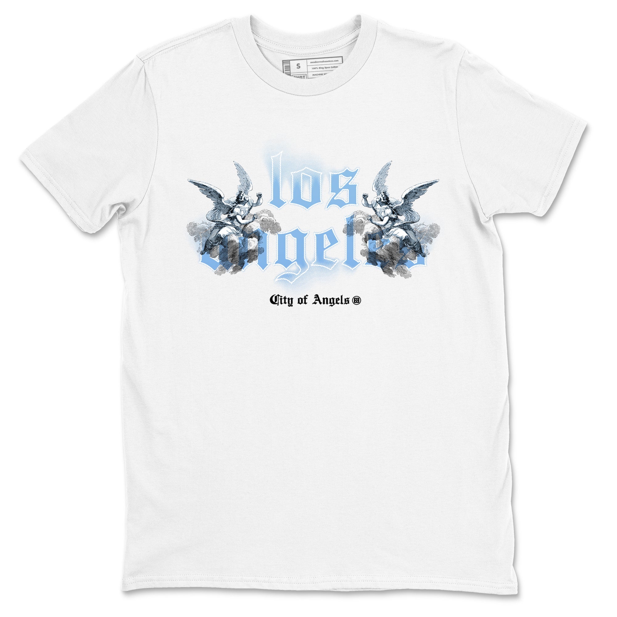 Air Jordan 11s Legend Blue shirts to match jordans City Of Angeles sneaker match tees Air Jordan 11 Retro Legend Blue match shoes to clothes Drip Gear Zone unisex cotton White 2 shirts