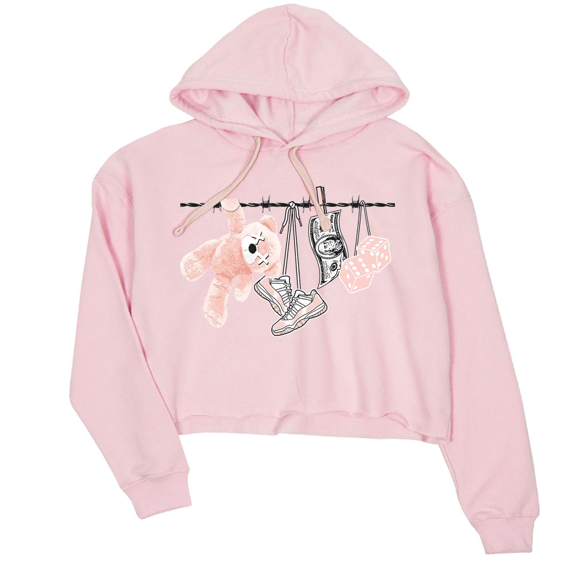 11s Legend Pink shirts to match jordans Clothesline sneaker match tees Air Jordan 11 Legend Pink Drip Gear Zone streetwear brand Pink 2 crop tee