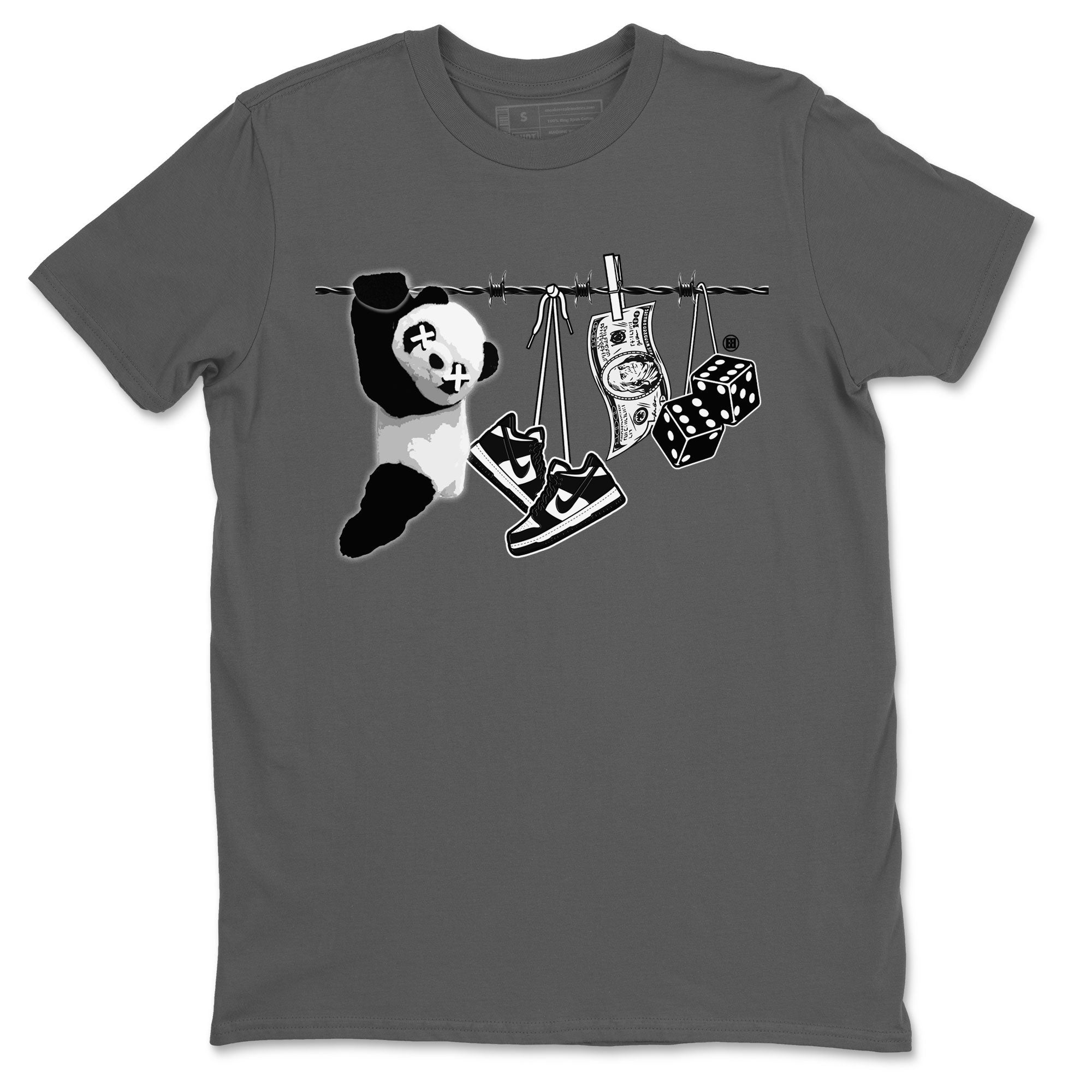 Dunk Panda shirt to match jordans Clothesline sneaker tees Dunk White Black Panda Drip Gear Zone Unisex Cool Grey 2 T-Shirt
