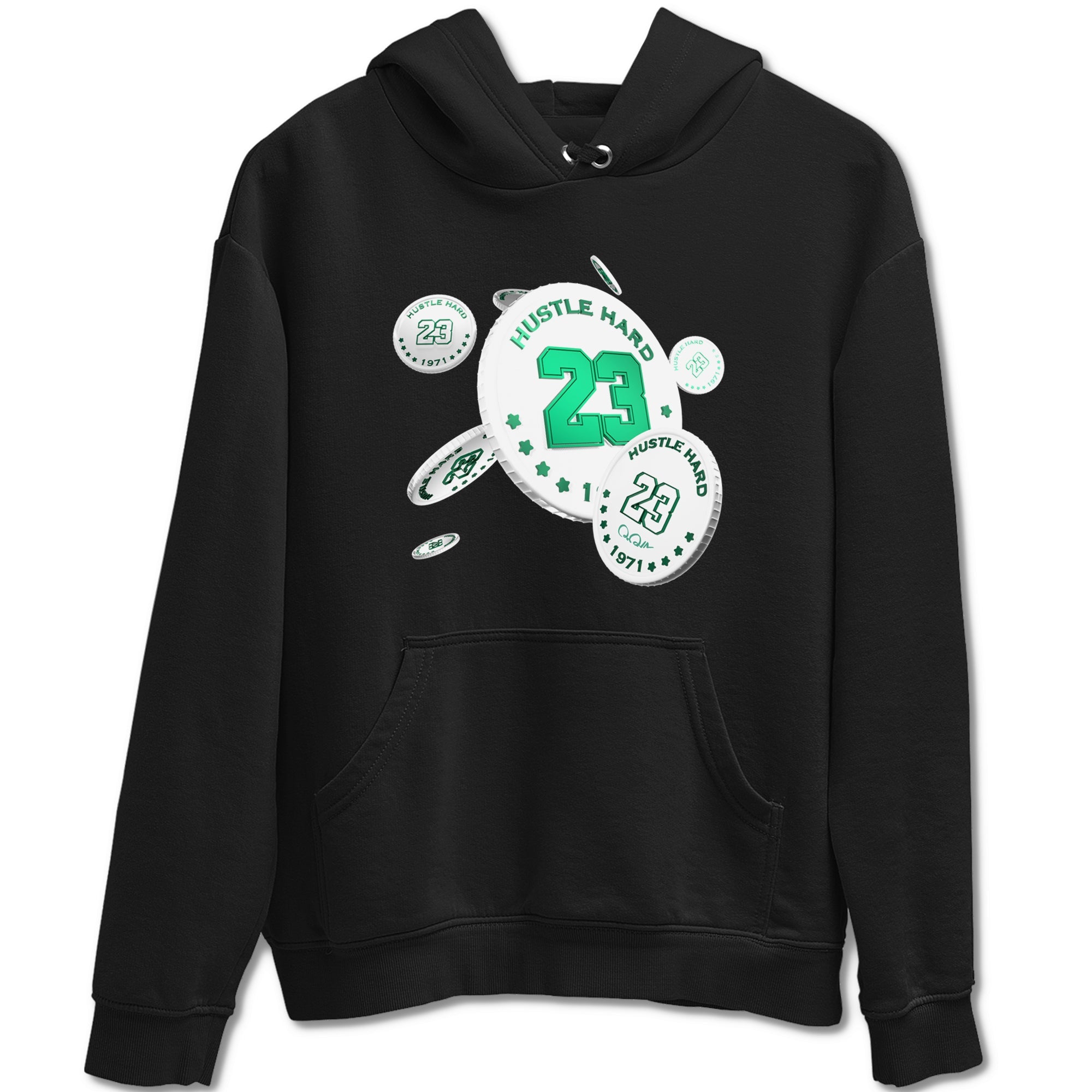 4s Oxidized Green shirts to match jordans Coin Drop sneaker match tees Air Jordan 4 Oxidized Green Drip Gear Zone streetwear brand Black 2 unisex cotton tee
