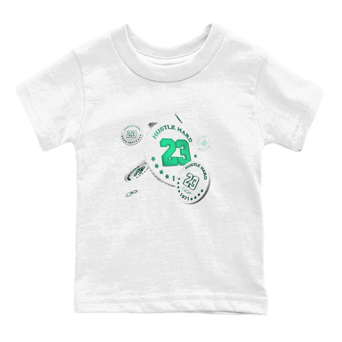 4s Oxidized Green shirts to match jordans Coin Drop sneaker match tees Air Jordan 4 Oxidized Green Drip Gear Zone streetwear brand Baby and Youth White 2 cotton tee