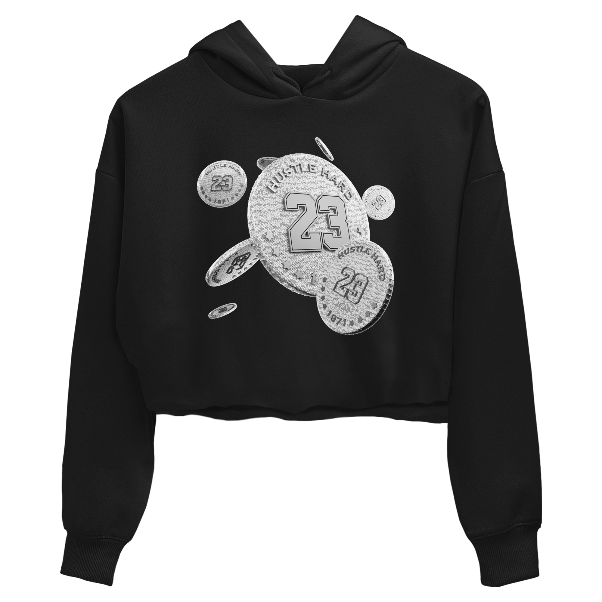 Yeezy 350 Static shirt to match jordans Coin Drop sneaker tees Adidas Yeezy 350 Static Drip Gear Zone Black 2 Crop T-Shirt