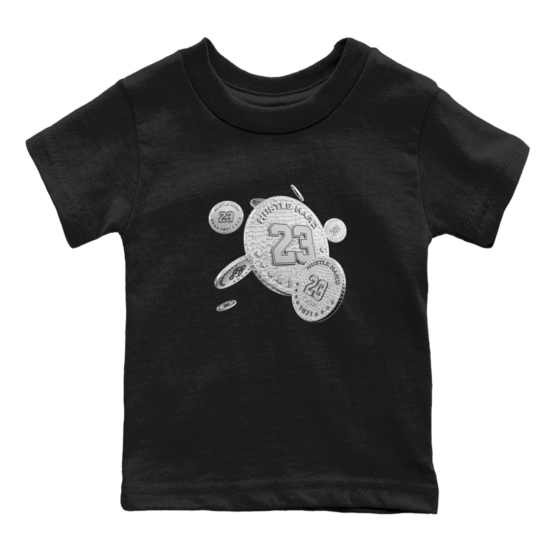 Yeezy 350 Static shirt to match jordans Coin Drop sneaker tees Adidas Yeezy 350 Static Drip Gear Zone Baby Toddler Black 2 T-Shirt