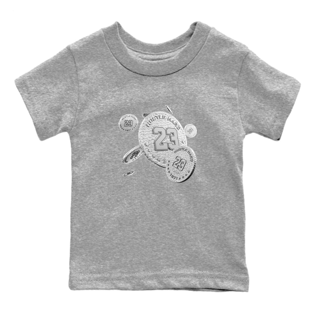Yeezy 350 Static shirt to match jordans Coin Drop sneaker tees Adidas Yeezy 350 Static Drip Gear Zone Baby Toddler Heather Grey 2 T-Shirt