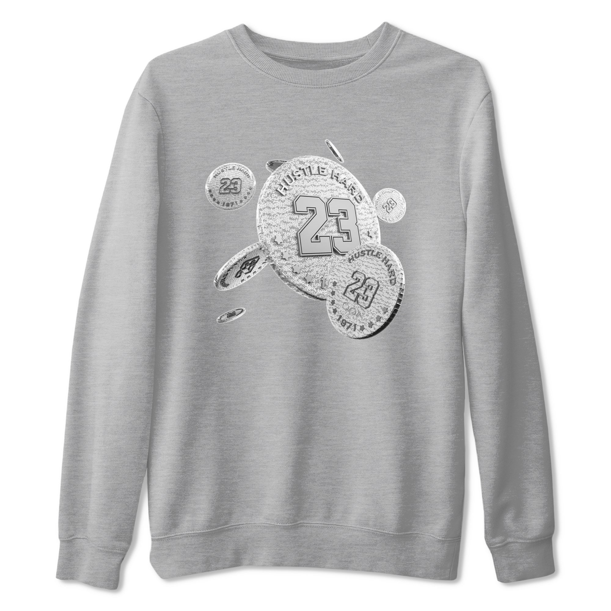 Yeezy 350 Static shirt to match jordans Coin Drop sneaker tees Adidas Yeezy 350 Static Drip Gear Zone Unisex Heather Grey 2 T-Shirt