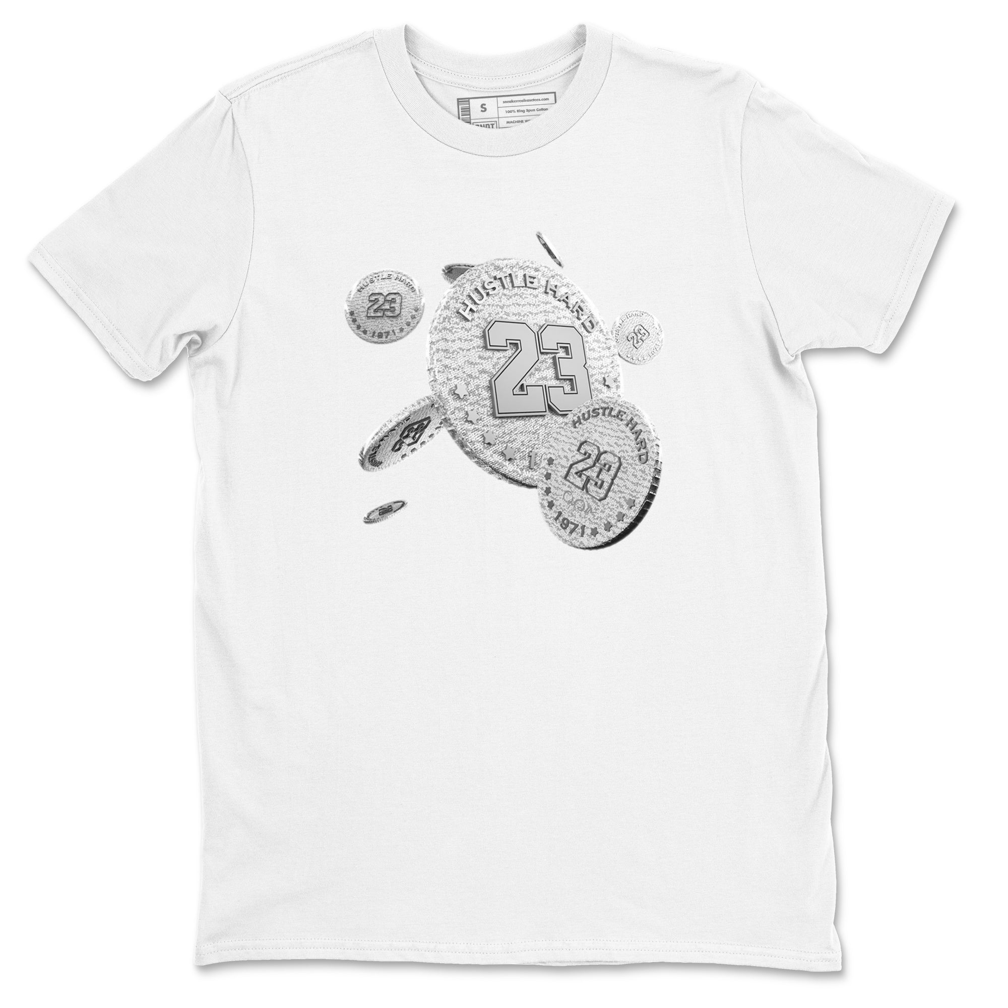 Yeezy 350 Static shirt to match jordans Coin Drop sneaker tees Adidas Yeezy 350 Static Drip Gear Zone Unisex White 2 T-Shirt