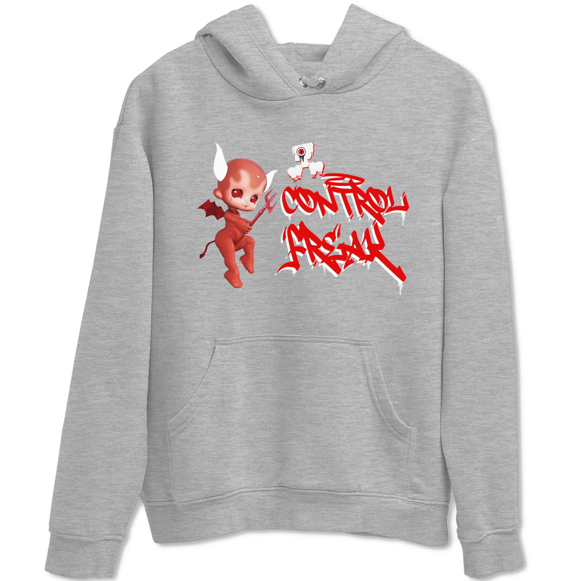 Air Jordan 1 University Red shirt to match jordans Control Freak sneaker tees Air Jordan 1 University Red Drip Gear Zone Casual Crew Neck T-Shirt Unisex Heather Grey 2 T-Shirt