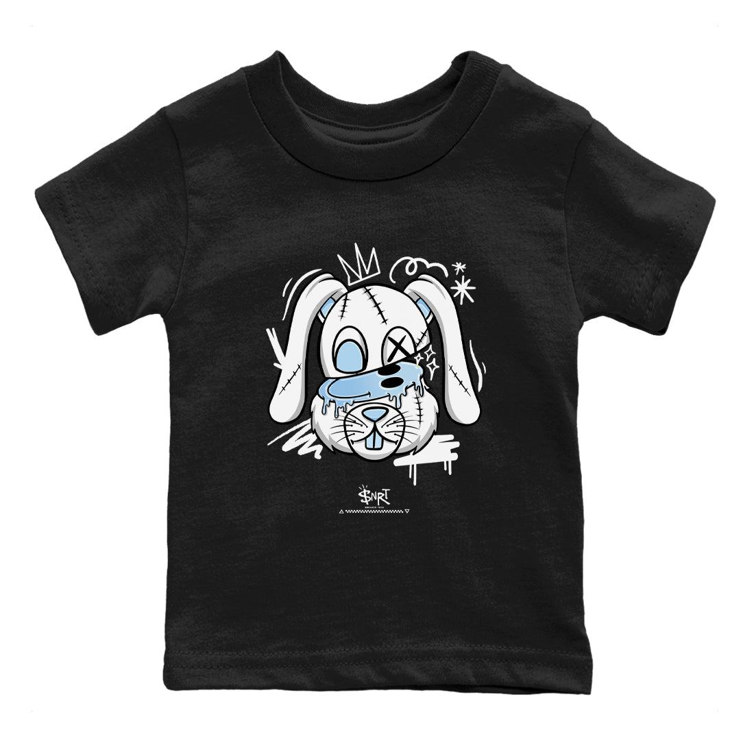 11s Columbia shirts to match jordans Crazy Bunny sneaker match tees Air Jordan 11 Columbia Drip Gear Zone streetwear brand Baby and Youth Black 2 cotton tee