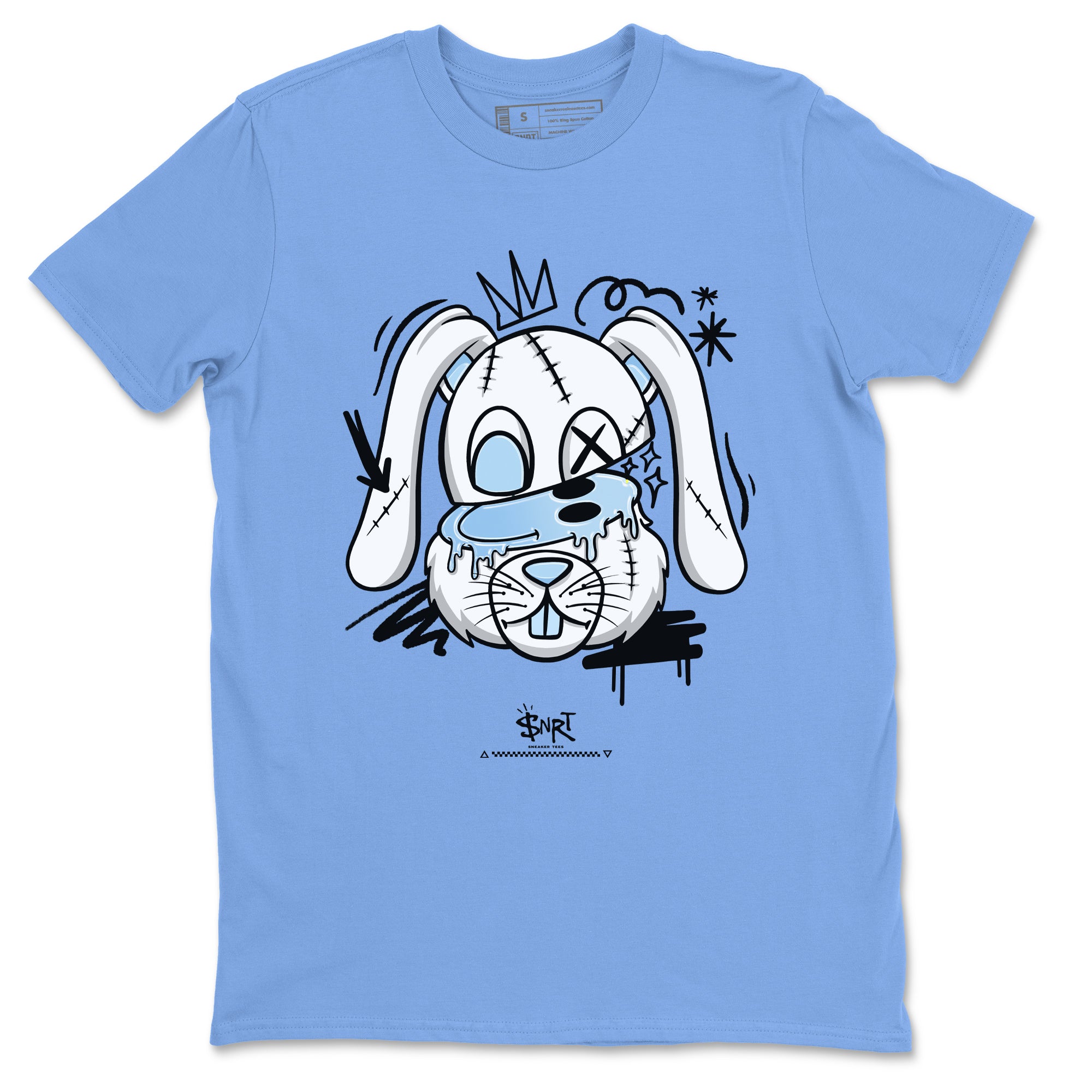 11s Columbia shirts to match jordans Crazy Bunny sneaker match tees Air Jordan 11 Columbia Drip Gear Zone streetwear brand Carolina Blue 2 unisex cotton tee