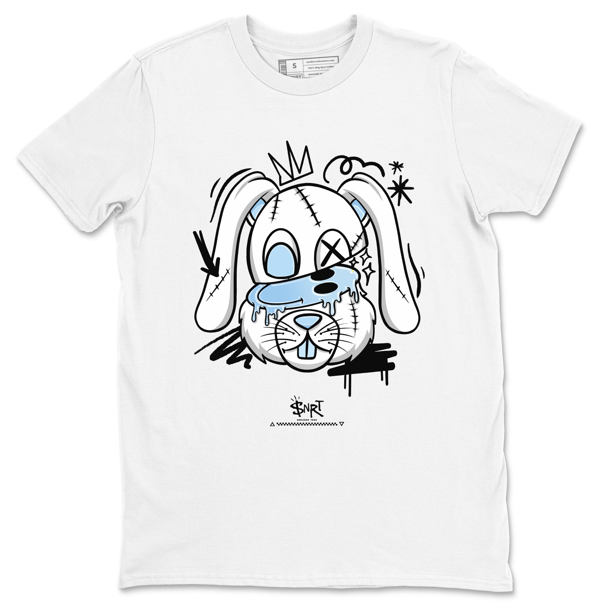 11s Columbia shirts to match jordans Crazy Bunny sneaker match tees Air Jordan 11 Columbia Drip Gear Zone streetwear brand White 2 unisex cotton tee