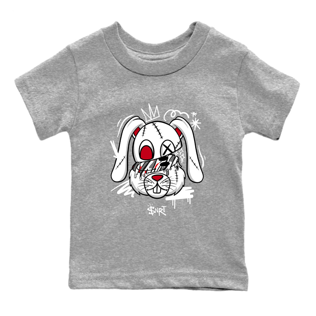 Sneaker Threads  Sneaker Tees To Match Air Jordan 8 Bunny  Crazy Bunny Youth Graphic Tee Heather Grey 2. Perfect for Jordan releases 2025 colorways.