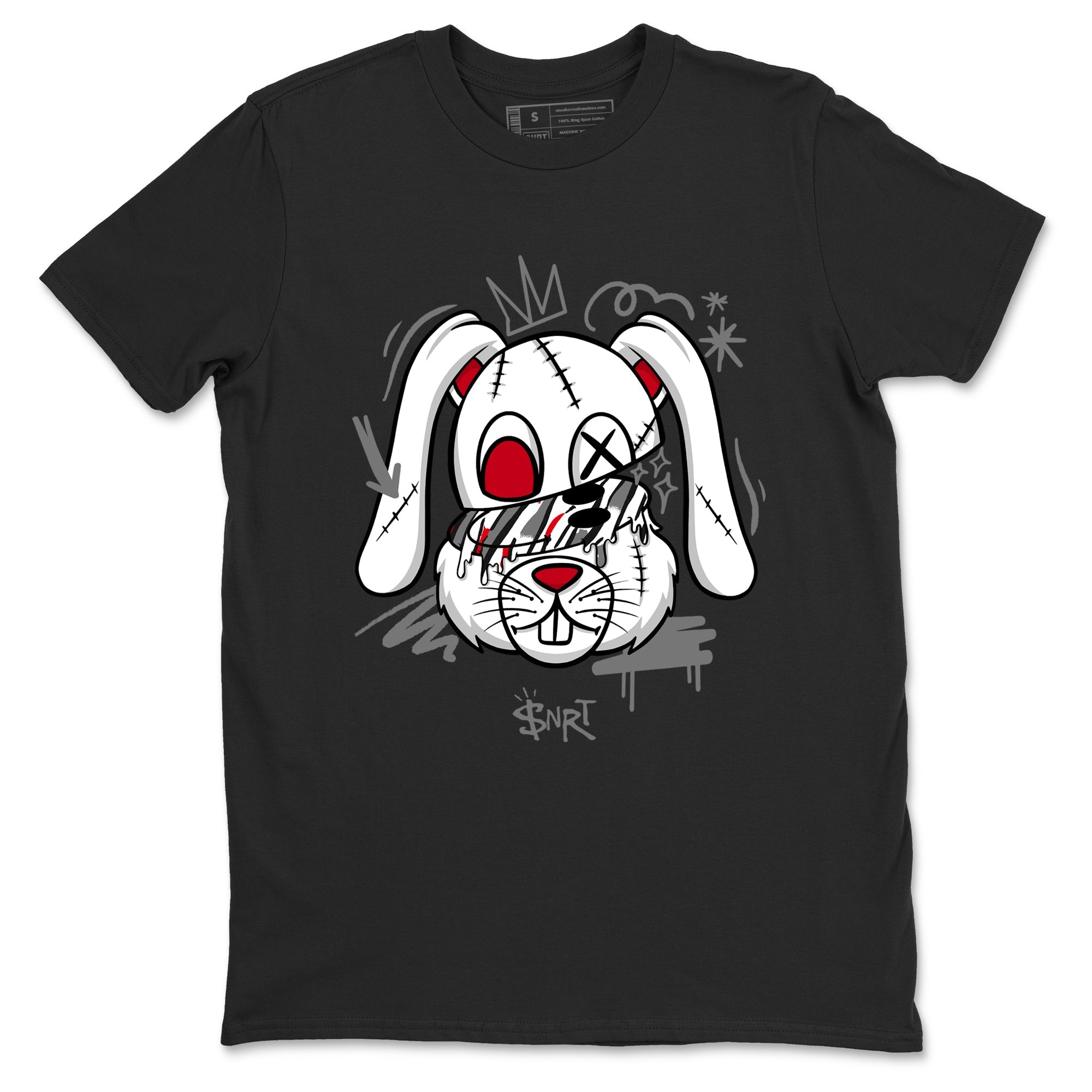 Sneaker Threads  Sneaker Tees To Match Air Jordan 8 Bunny  Crazy Bunny Graphic Tee Black 2. Perfect for Jordan releases 2025 colorways.
