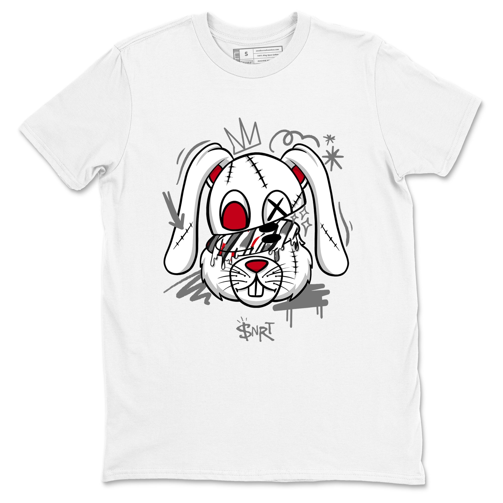 Sneaker Threads  Sneaker Tees To Match Air Jordan 8 Bunny  Crazy Bunny Graphic Tee White 2. Perfect for Jordan releases 2025 colorways.