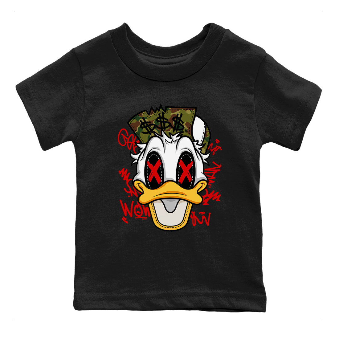 Air Max 90 Duck Camo shirts to match jordans Crazy Duck sneaker match tees Air Max 90 Reverse Duck Camo match shoes to clothes Drip Gear Zone Youth Baby Black 2 tee