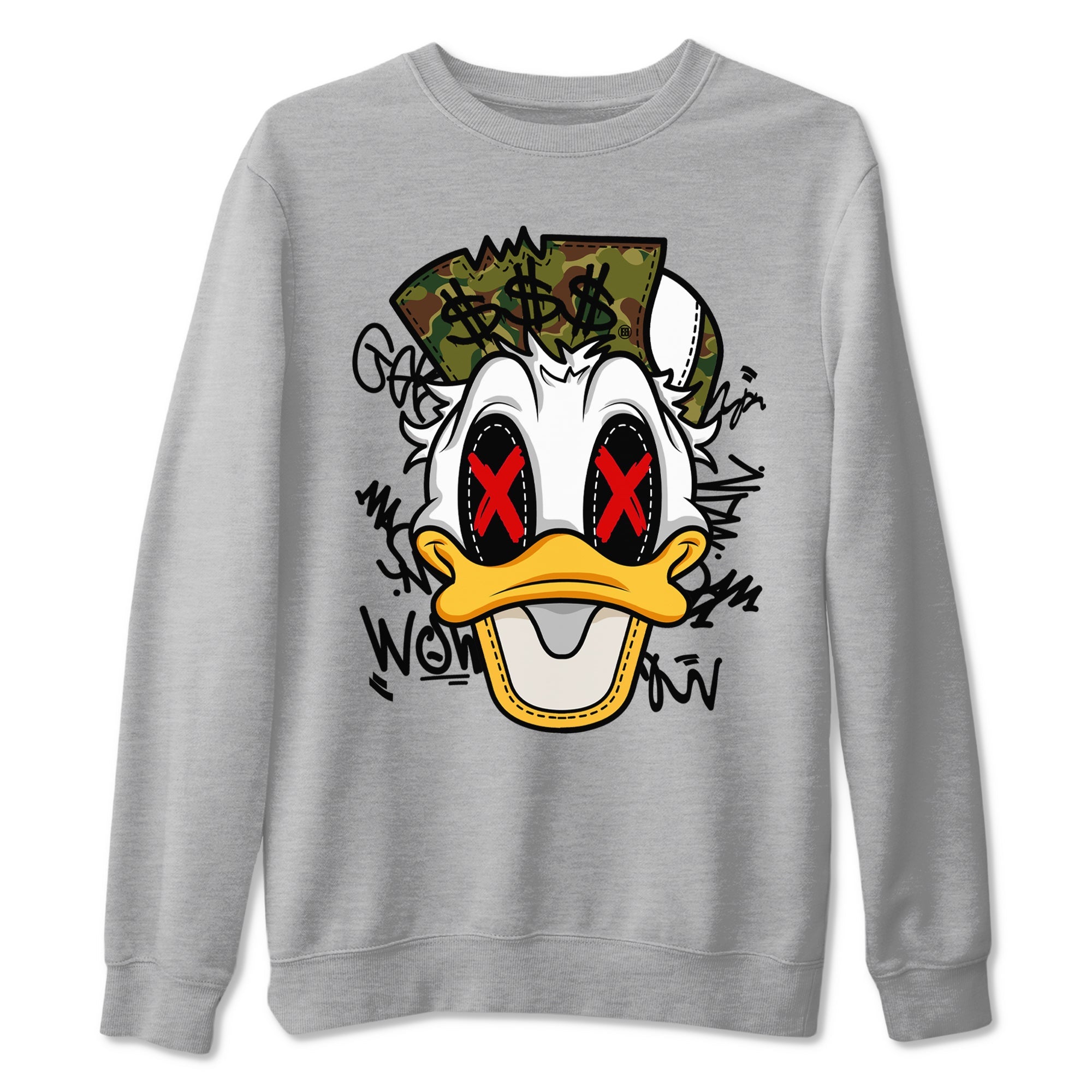 Air Max 90 Duck Camo shirts to match jordans Crazy Duck sneaker match tees Air Max 90 Reverse Duck Camo match shoes to clothes Drip Gear Zone unisex cotton Heather Grey 2 shirts