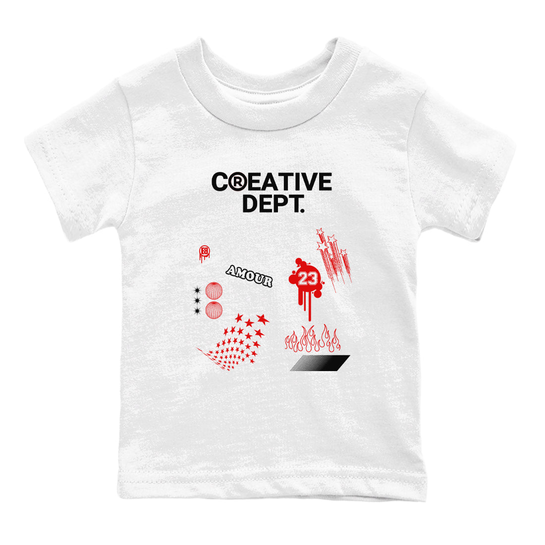 11s Bred Velvet Shirts To Match Jordans Creative Dept sneaker match tees Air Jordan 11 Bred Velvet Tee Drip Gear Zone Youth Baby White 2 crew neck shirts