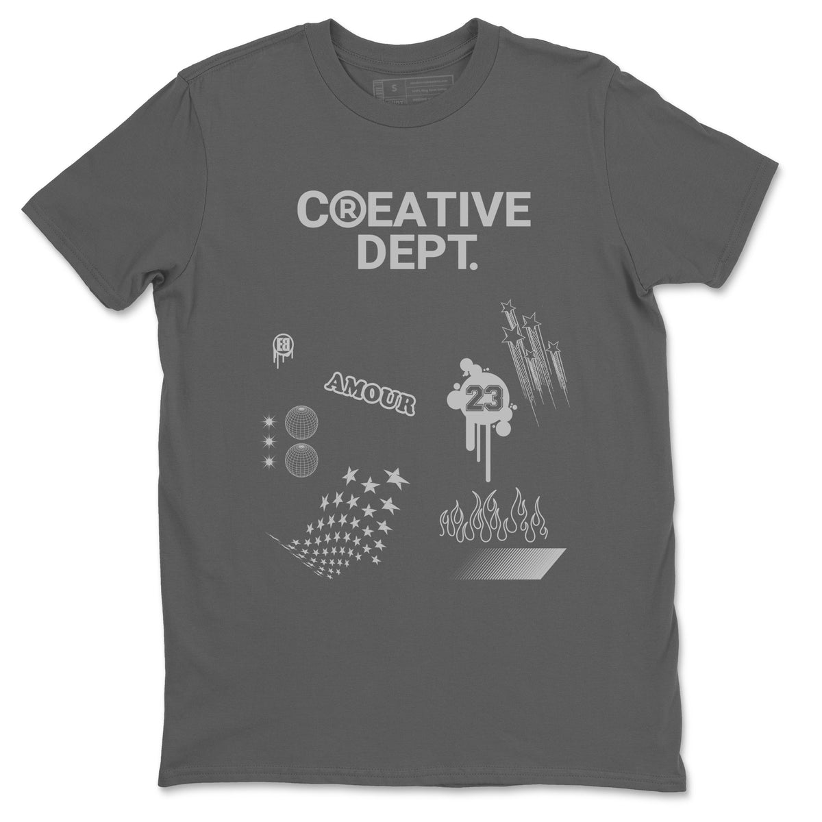 4s Wet Cement Shirts To Match Jordans Creative Dept sneaker match tees Air Jordan 4 Wet Cement Tee Drip Gear Zone unisex cotton Cool Grey 2 crew neck shirts