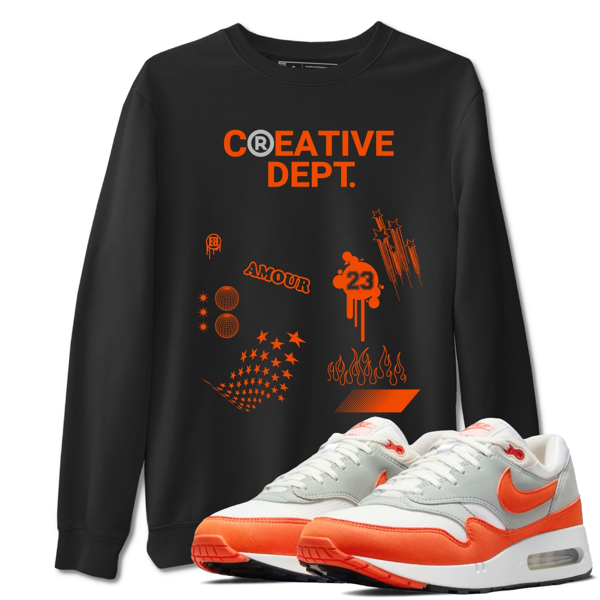 Air Max 1 OG '86 'Summit White and Cosmic Clay shirts to match jordans Creative Dept sneaker match tees Air Max 1 Cosmic Clay match shoes to clothes Drip Gear Zone unisex cotton Black 1 shirts