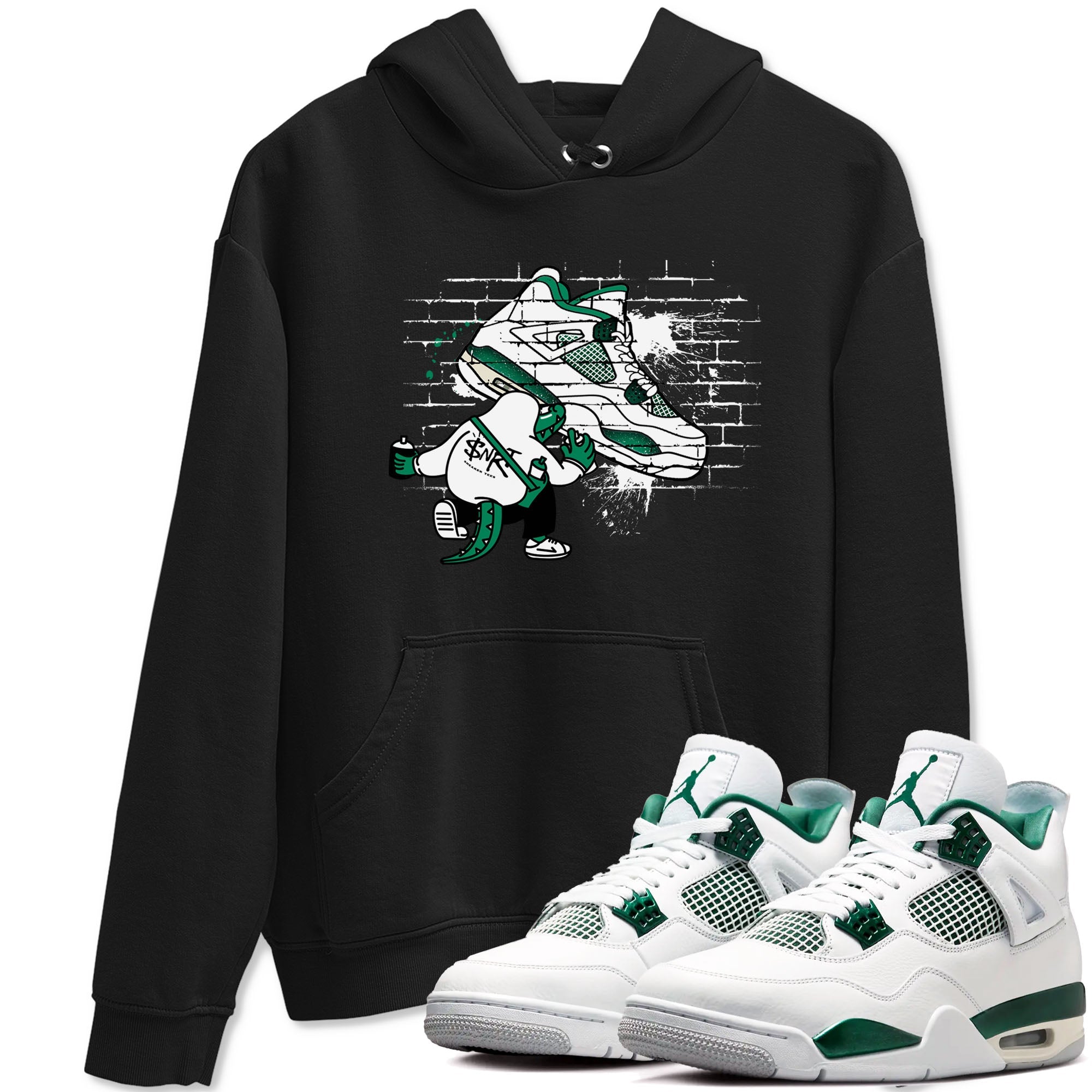 4s Oxidized Green shirts to match jordans Crocodile Artist sneaker match tees Air Jordan 4 Oxidized Green Drip Gear Zone streetwear brand Black 1 unisex cotton tee