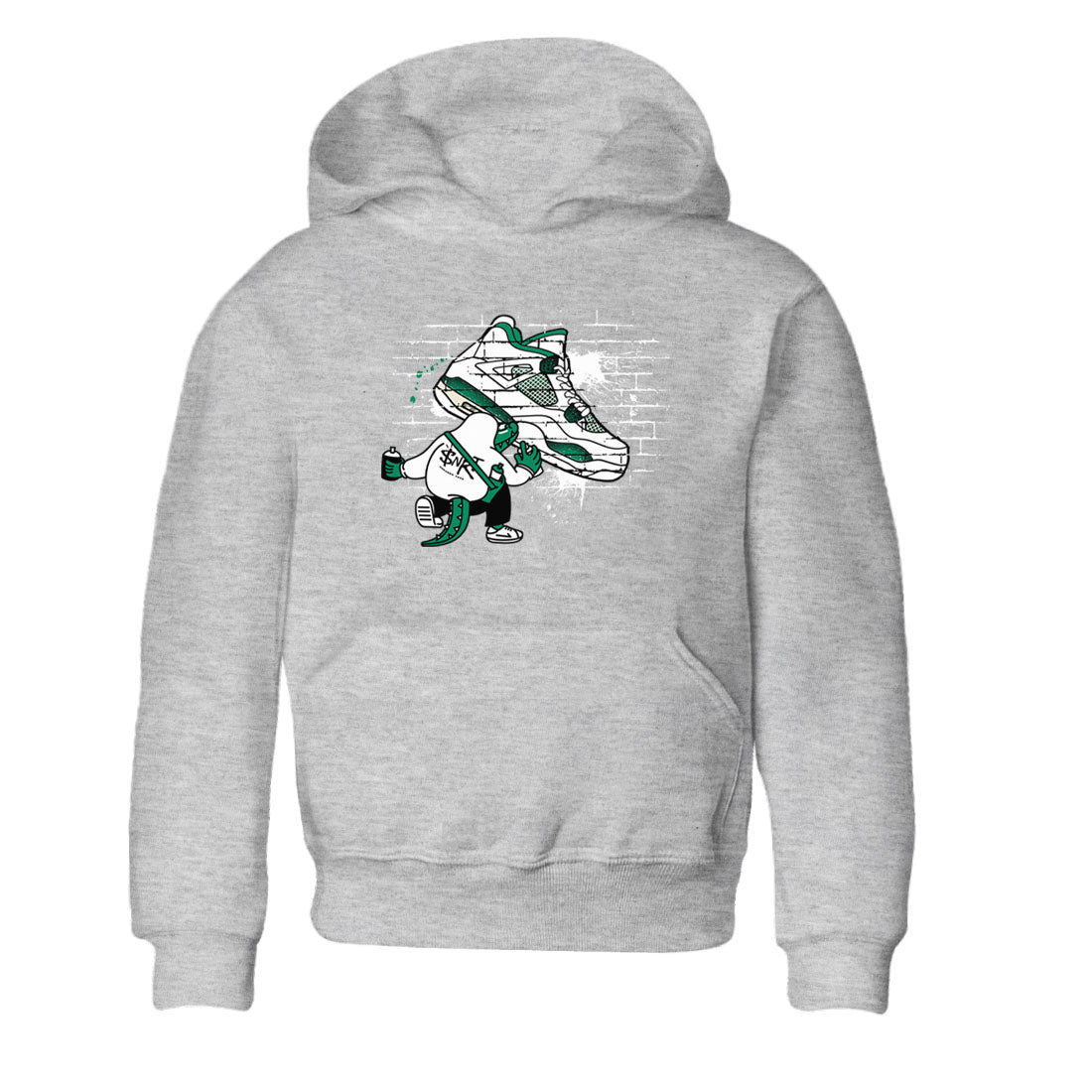 4s Oxidized Green shirts to match jordans Crocodile Artist sneaker match tees Air Jordan 4 Oxidized Green Drip Gear Zone streetwear brand Baby and Youth Heather Grey 2 cotton tee