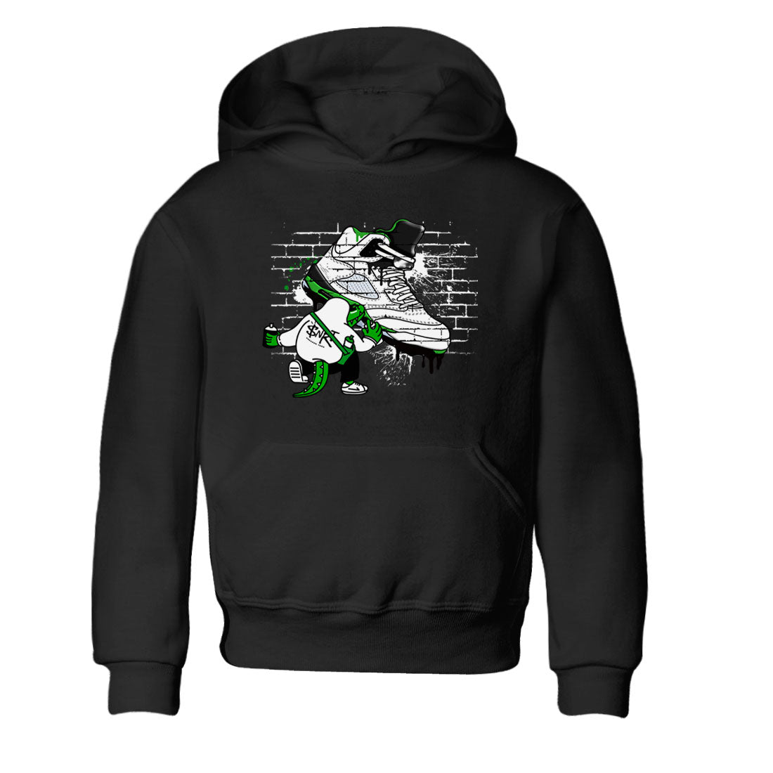 AJ5 Retro Lucky Green shirt to match jordans Crocodile Artist sneaker tees Air Jordan 5 Retro Lucky Green Drip Gear Zone Casual Crew Neck T-Shirt Baby Toddler Black 2 T-Shirt