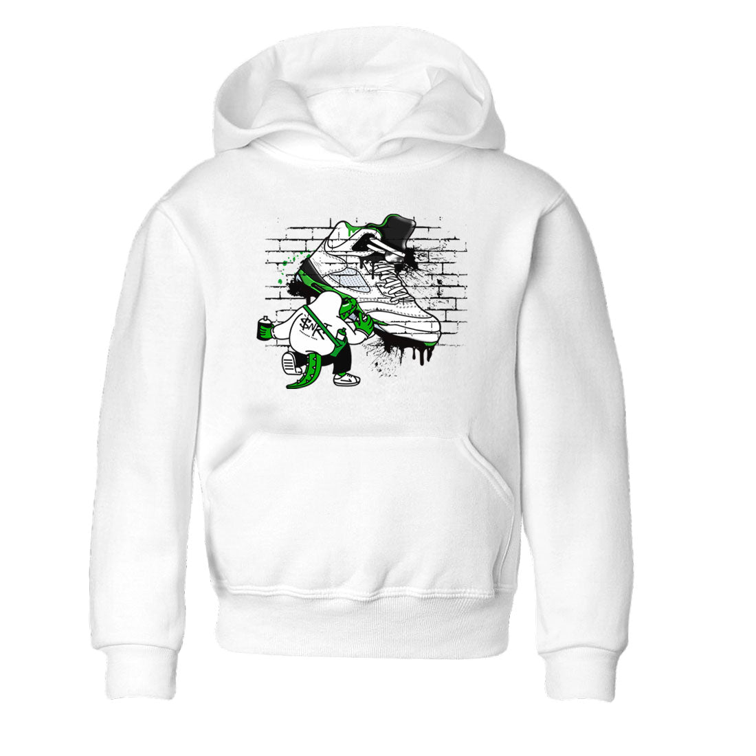 AJ5 Retro Lucky Green shirt to match jordans Crocodile Artist sneaker tees Air Jordan 5 Retro Lucky Green Drip Gear Zone Casual Crew Neck T-Shirt Baby Toddler White 2 T-Shirt