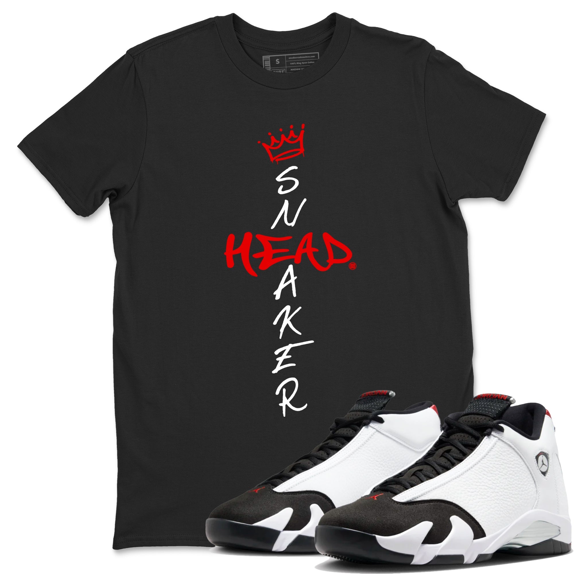 Air Jordan 14 Black Toe t shirts to match sneakers Cross Sneakerhead sneaker match tees 14s Black Toe sneaker match tee Drip Gear Zone unisex cotton Black 1 shirts