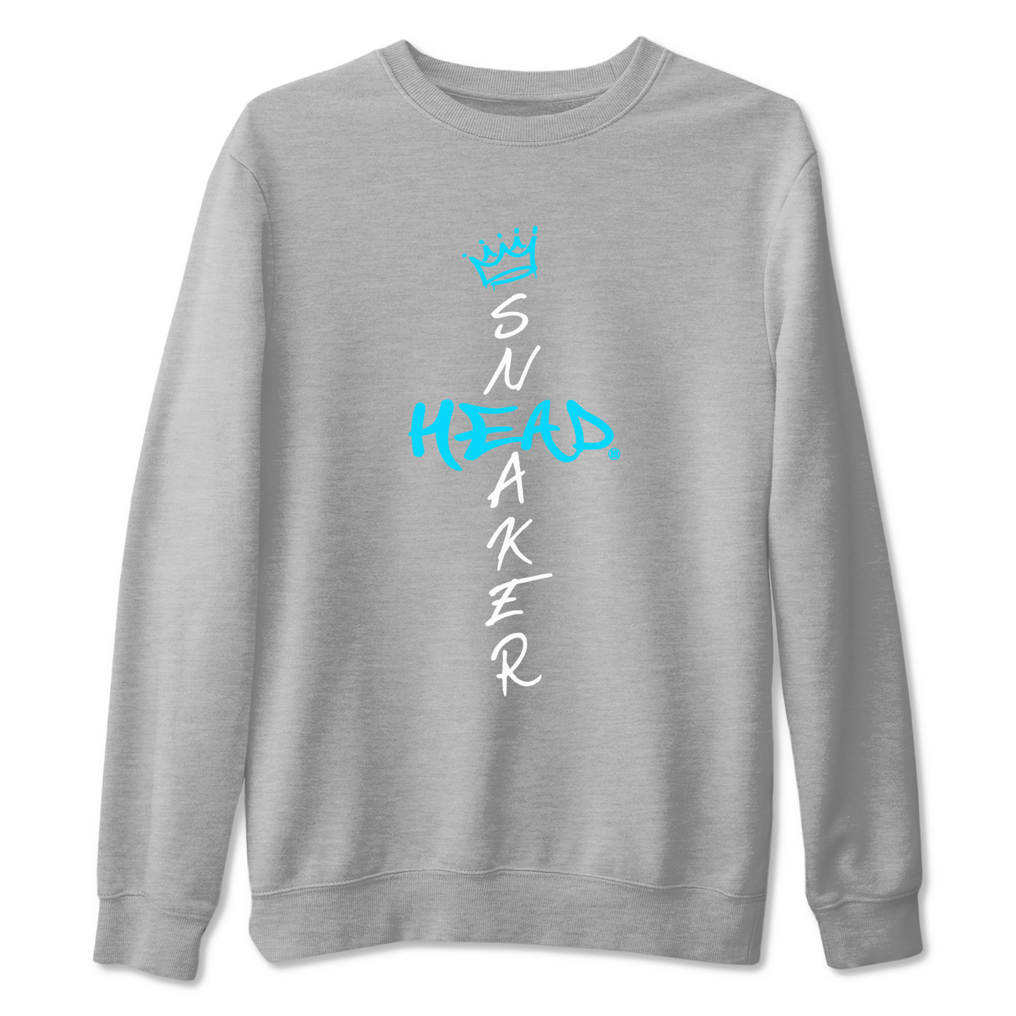 9s Powder Blue shirt to match jordans Cross Sneakerhead sneaker tees Air Jordan 9 Powder Blue Drip Gear Zone unisex cotton Heather Grey 2 crew neck shirt