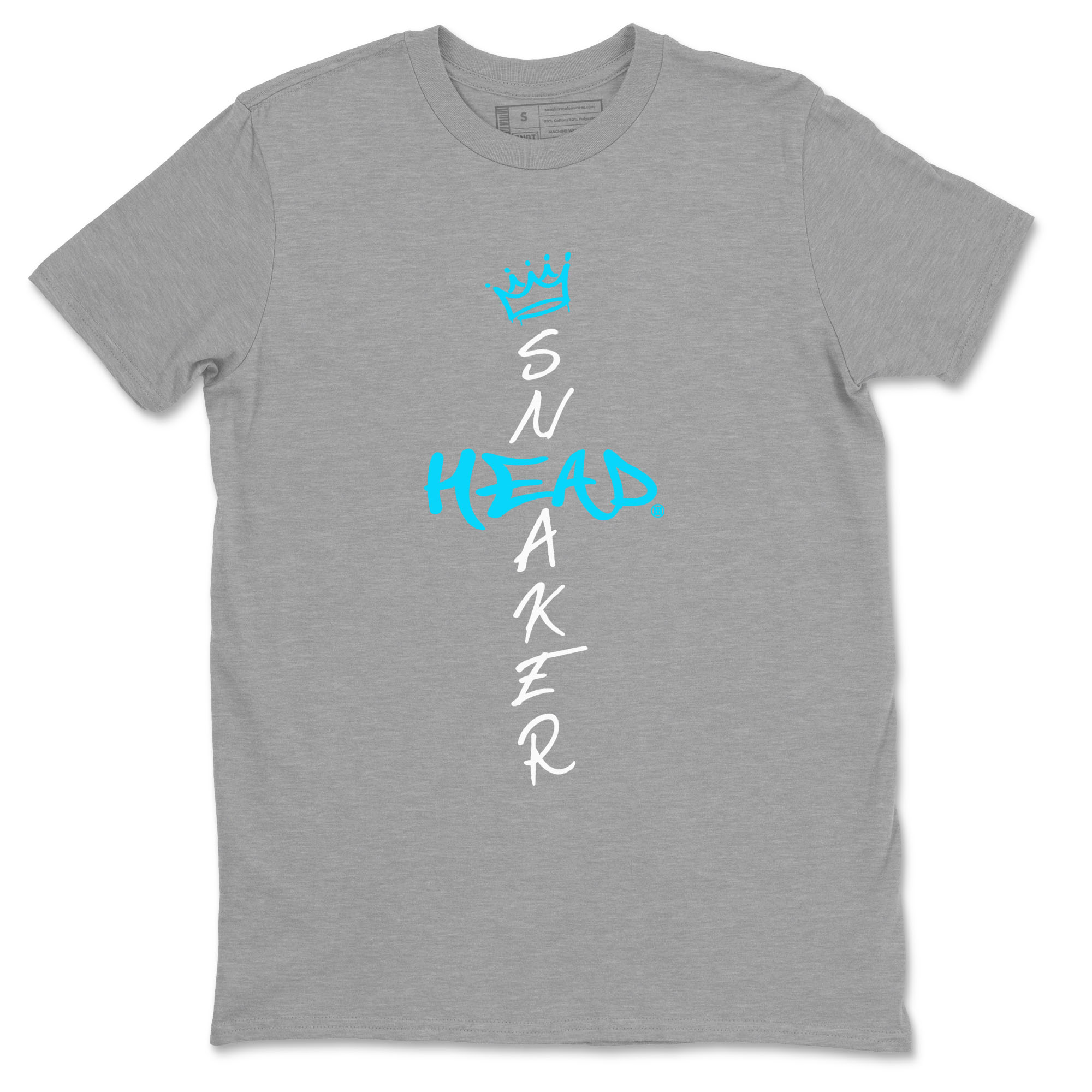 9s Powder Blue shirt to match jordans Cross Sneakerhead sneaker tees Air Jordan 9 Powder Blue Drip Gear Zone unisex cotton Heather Grey 2 crew neck shirt