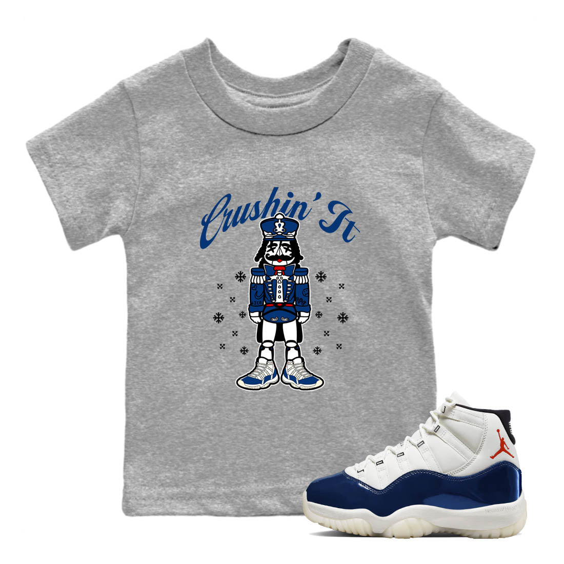 Sneaker Threads  Sneaker Tees To Match Air Jordan 11 Rare Air  Crushin' It Youth Graphic Tee Heather Grey 1. Perfect for Jordan releases 2025 colorways.