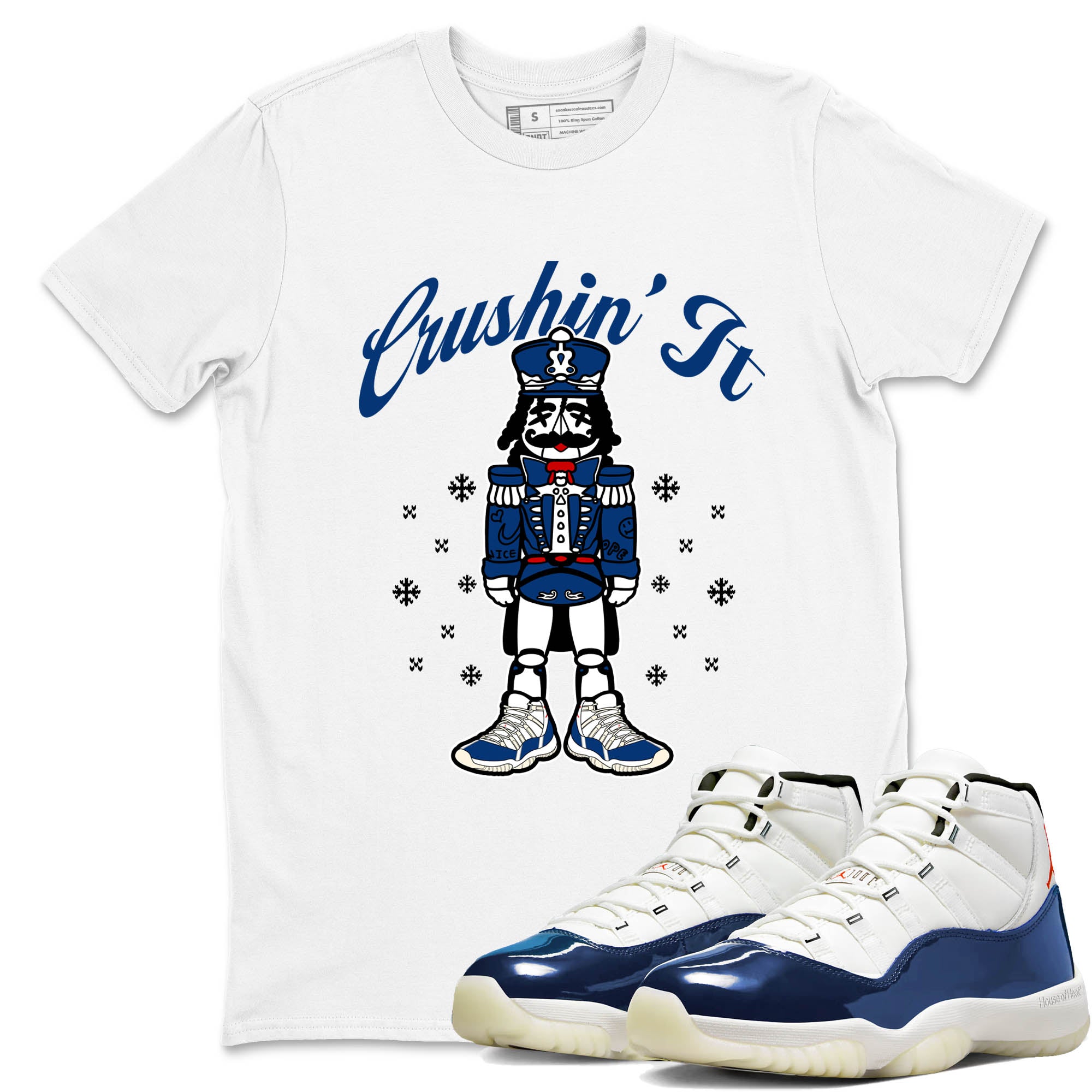 Sneaker Threads  Sneaker Tees To Match Air Jordan 11 Rare Air  Crushin' It Graphic Tee White 1. Perfect for Jordan releases 2025 colorways.