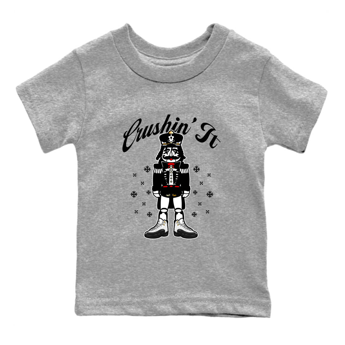 Sneaker Threads  Sneaker Tees To Match Air Jordan 12 Taxi  Crushin' It Youth Graphic Tee Heather Grey 2. Perfect for Jordan releases 2025 colorways.