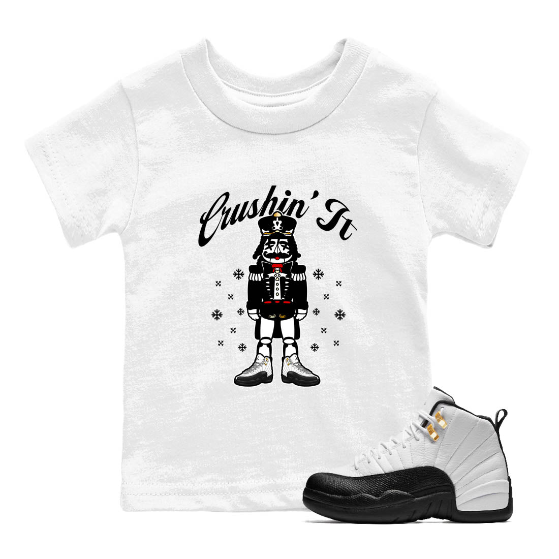 Sneaker Threads  Sneaker Tees To Match Air Jordan 12 Taxi  Crushin' It Youth Graphic Tee White 1. Perfect for Jordan releases 2025 colorways.