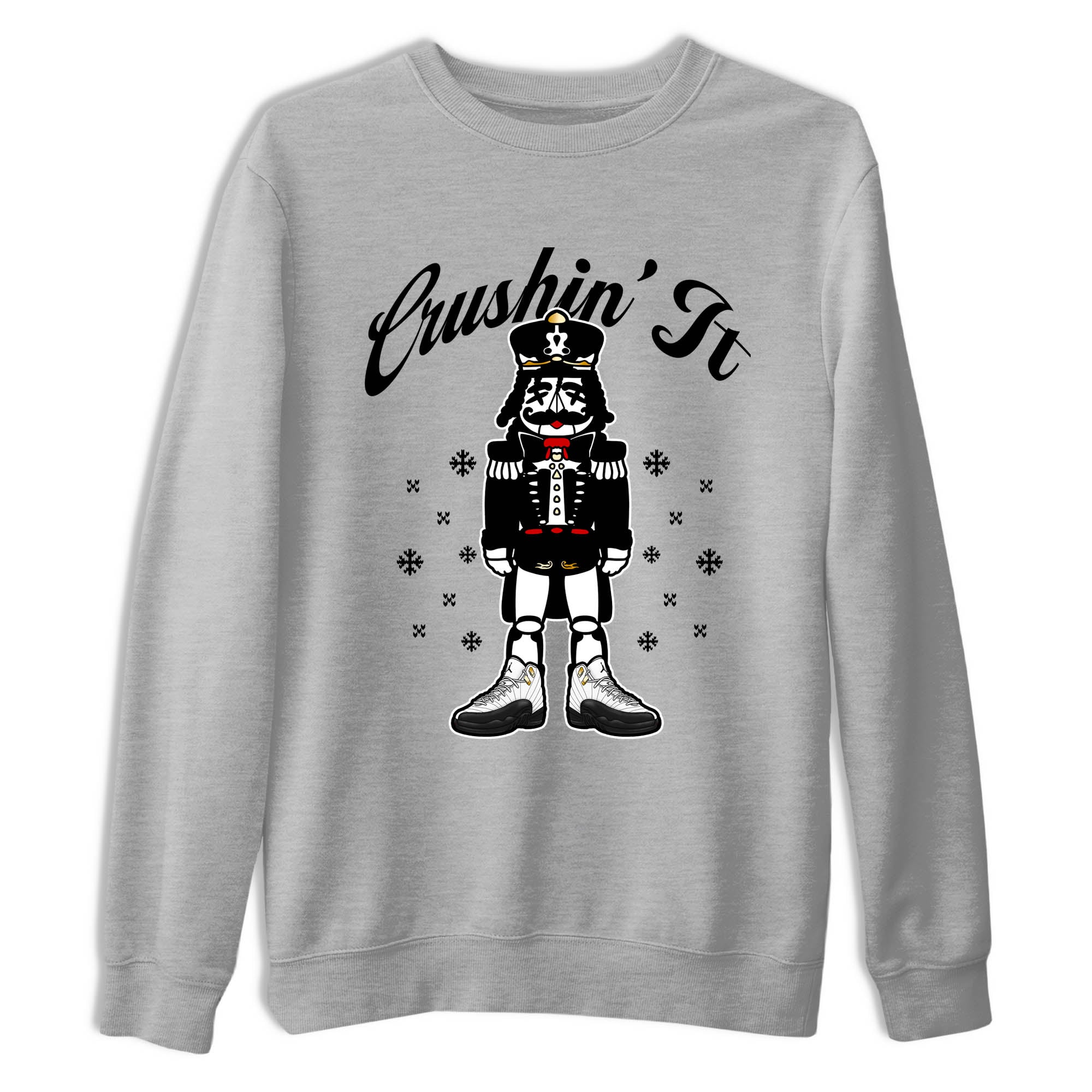 Sneaker Threads  Sneaker Tees To Match Air Jordan 12 Taxi  Crushin' It Graphic Tee Heather Grey 2. Perfect for Jordan releases 2025 colorways.