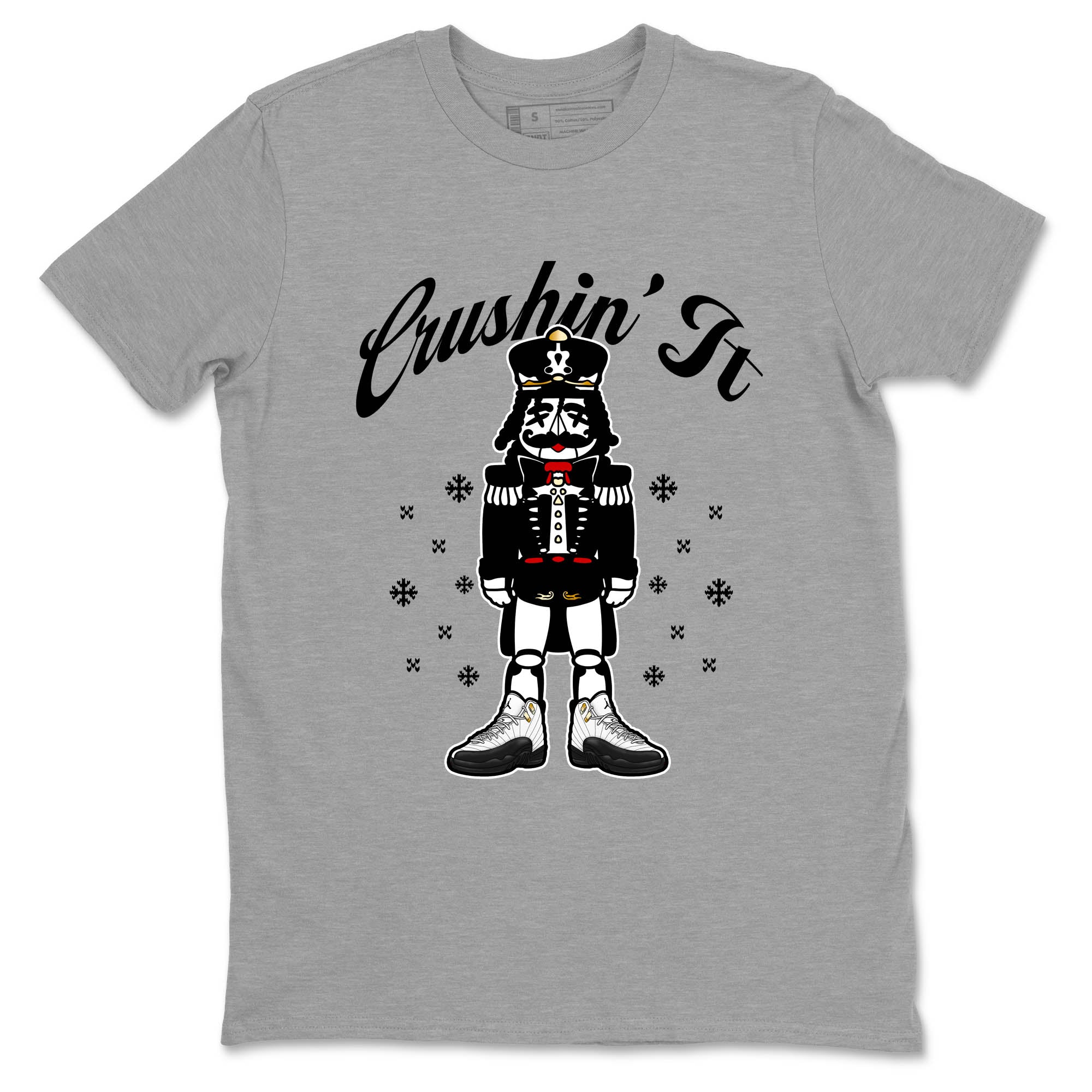 Sneaker Threads  Sneaker Tees To Match Air Jordan 12 Taxi  Crushin' It Graphic Tee Heather Grey 2. Perfect for Jordan releases 2025 colorways.