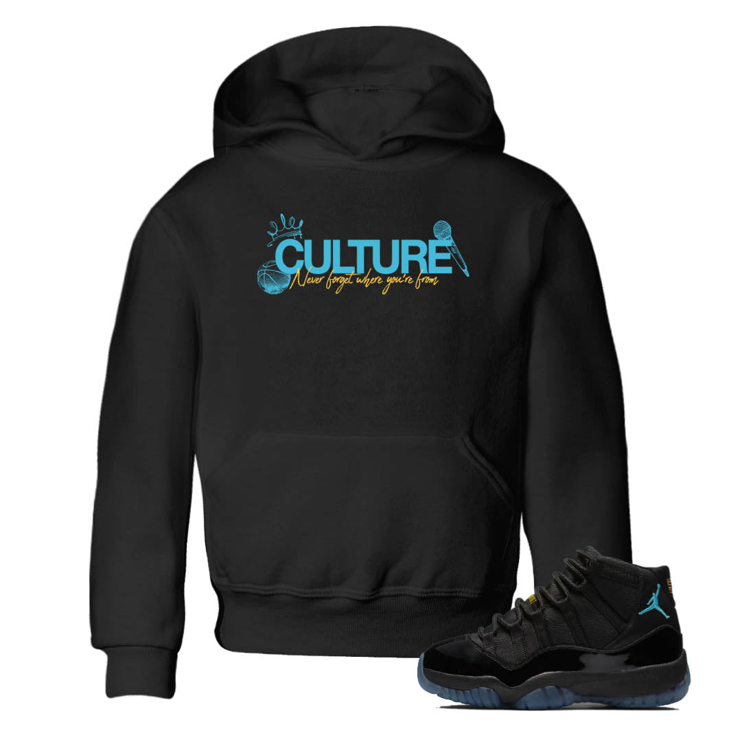 Sneaker Threads  Sneaker Tees To Match Air Jordan 11 Retro Gamma  Culture Youth Graphic Tee Black 1. Perfect for Jordan releases 2025 colorways.