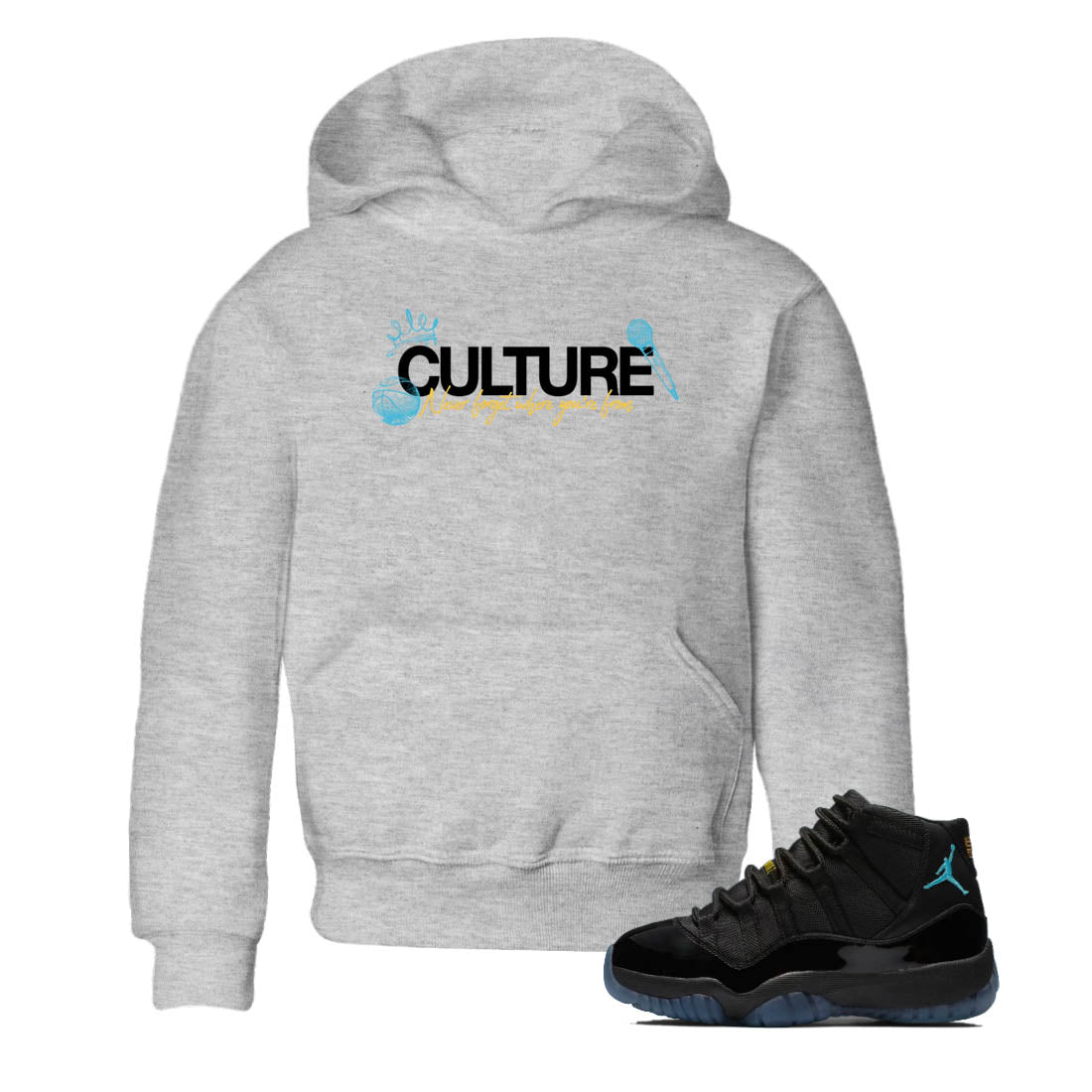 Sneaker Threads  Sneaker Tees To Match Air Jordan 11 Retro Gamma  Culture Youth Graphic Tee Heather Grey 1. Perfect for Jordan releases 2025 colorways.