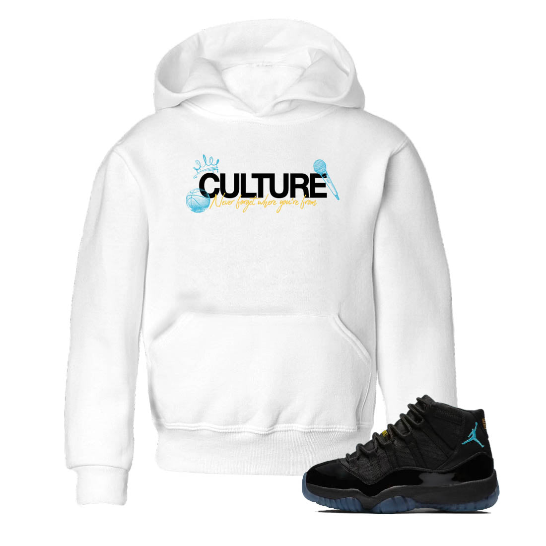 Sneaker Threads  Sneaker Tees To Match Air Jordan 11 Retro Gamma  Culture Youth Graphic Tee White 1. Perfect for Jordan releases 2025 colorways.