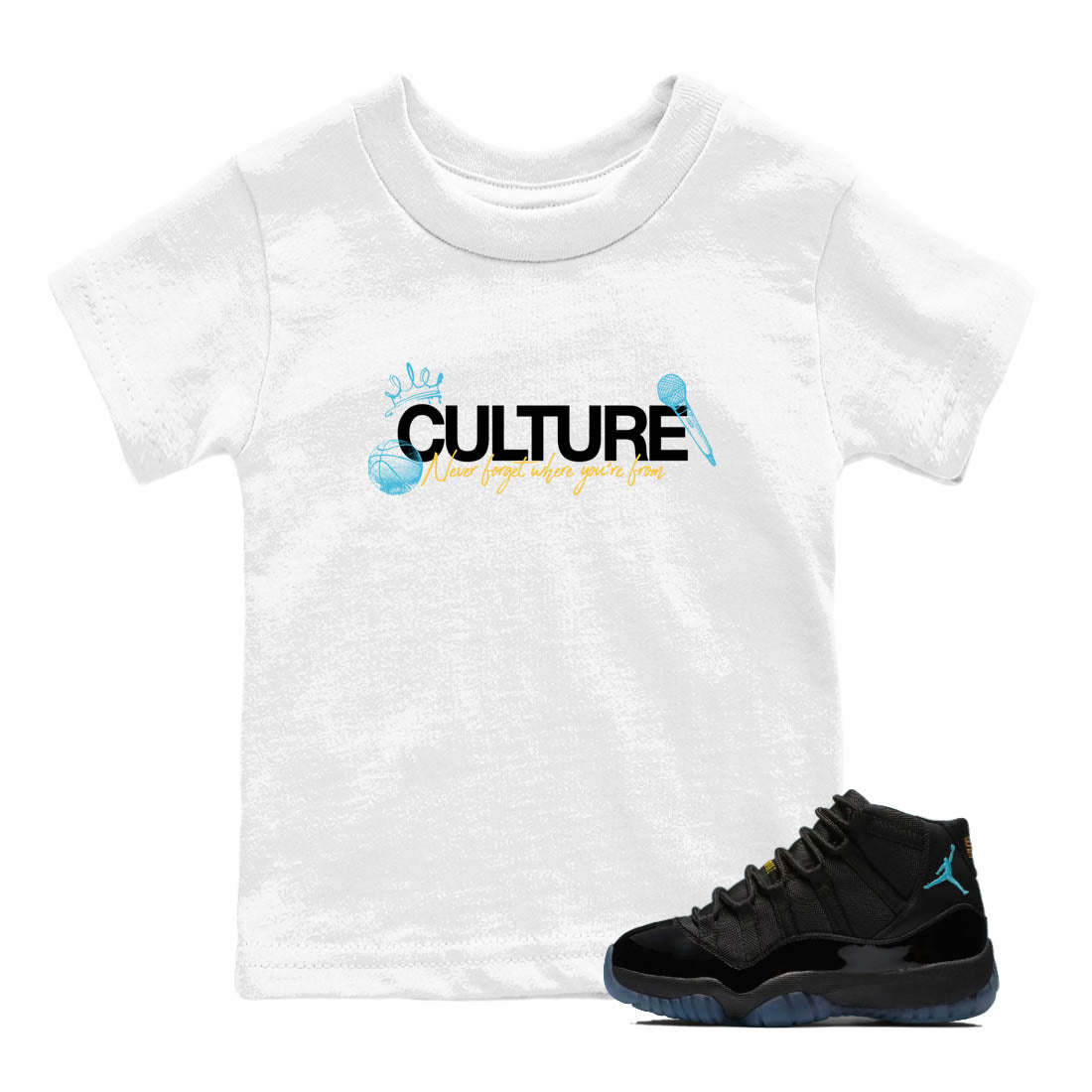 Sneaker Threads  Sneaker Tees To Match Air Jordan 11 Retro Gamma  Culture Youth Graphic Tee White 1. Perfect for Jordan releases 2025 colorways.