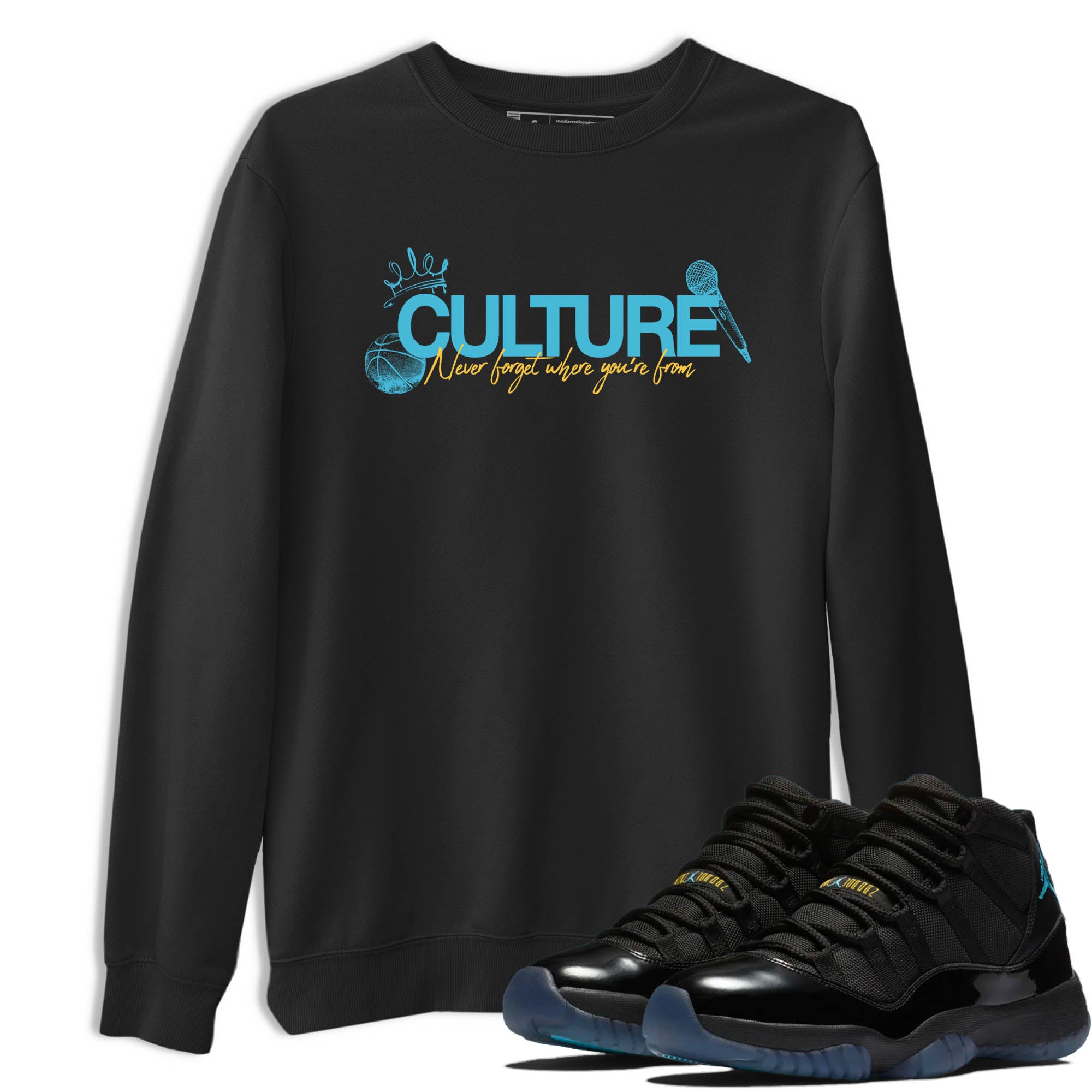 Sneaker Threads  Sneaker Tees To Match Air Jordan 11 Retro Gamma  Culture Graphic Tee Black 1. Perfect for Jordan releases 2025 colorways.