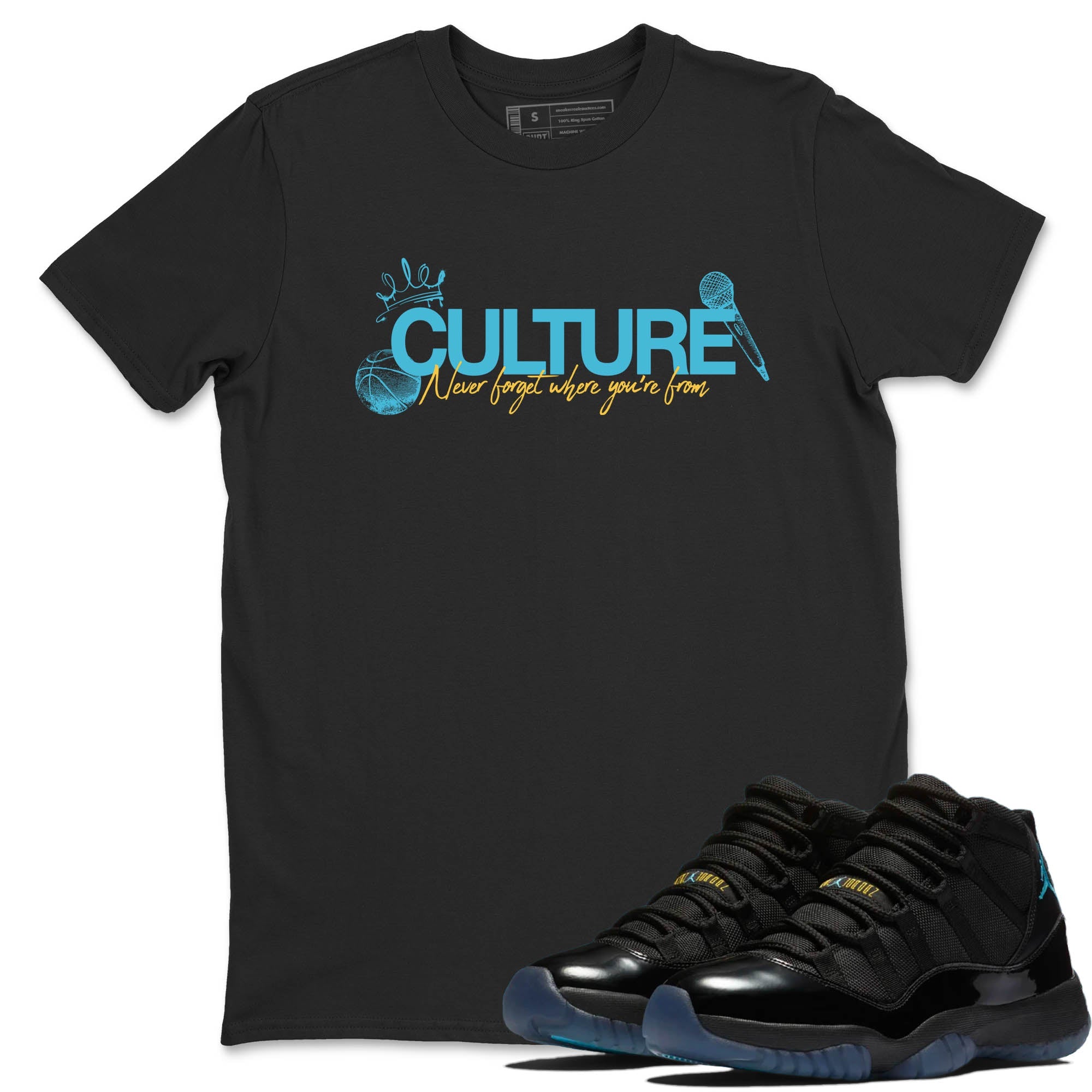 Sneaker Threads  Sneaker Tees To Match Air Jordan 11 Retro Gamma  Culture Graphic Tee Black 1. Perfect for Jordan releases 2025 colorways.