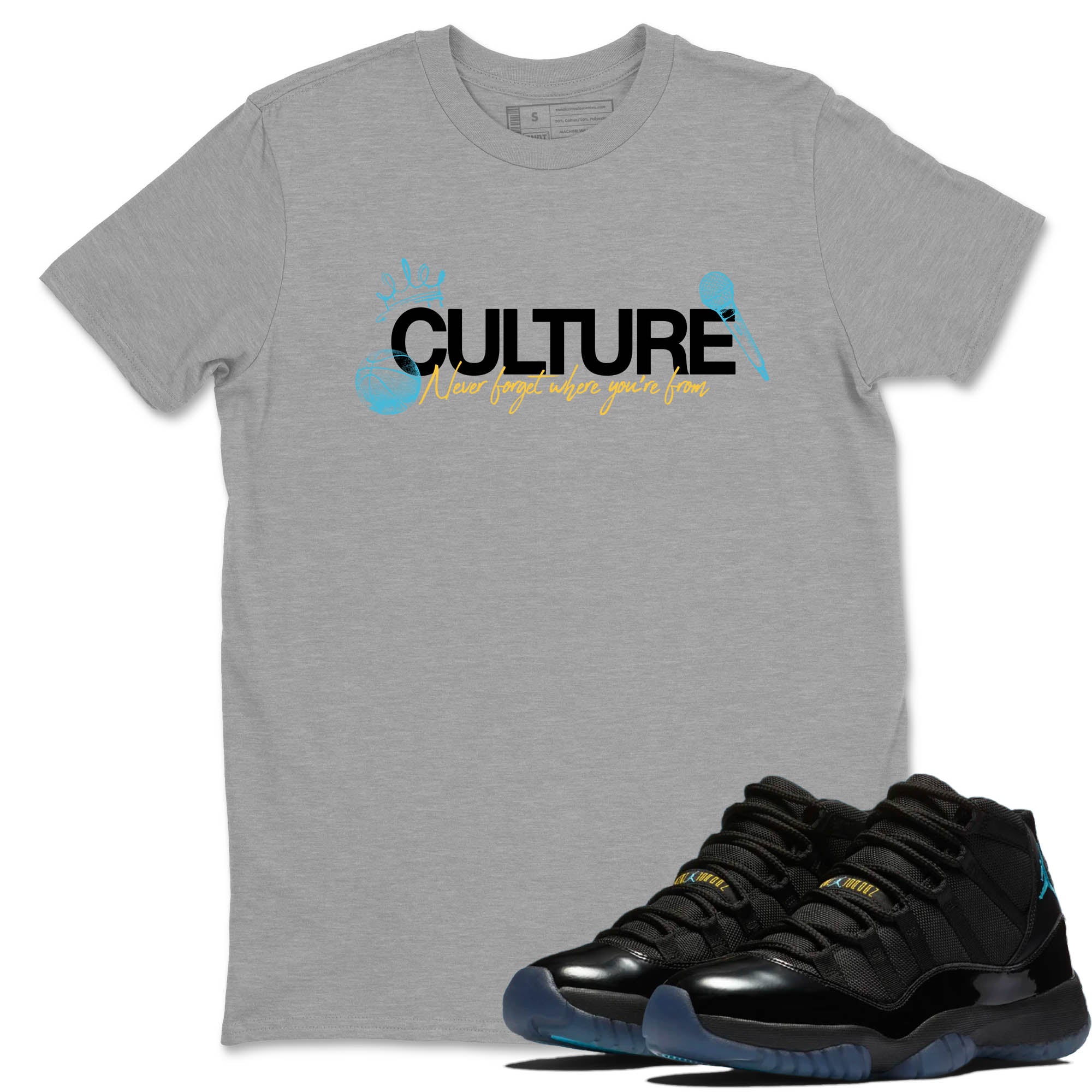 Sneaker Threads  Sneaker Tees To Match Air Jordan 11 Retro Gamma  Culture Graphic Tee Heather Grey 1. Perfect for Jordan releases 2025 colorways.