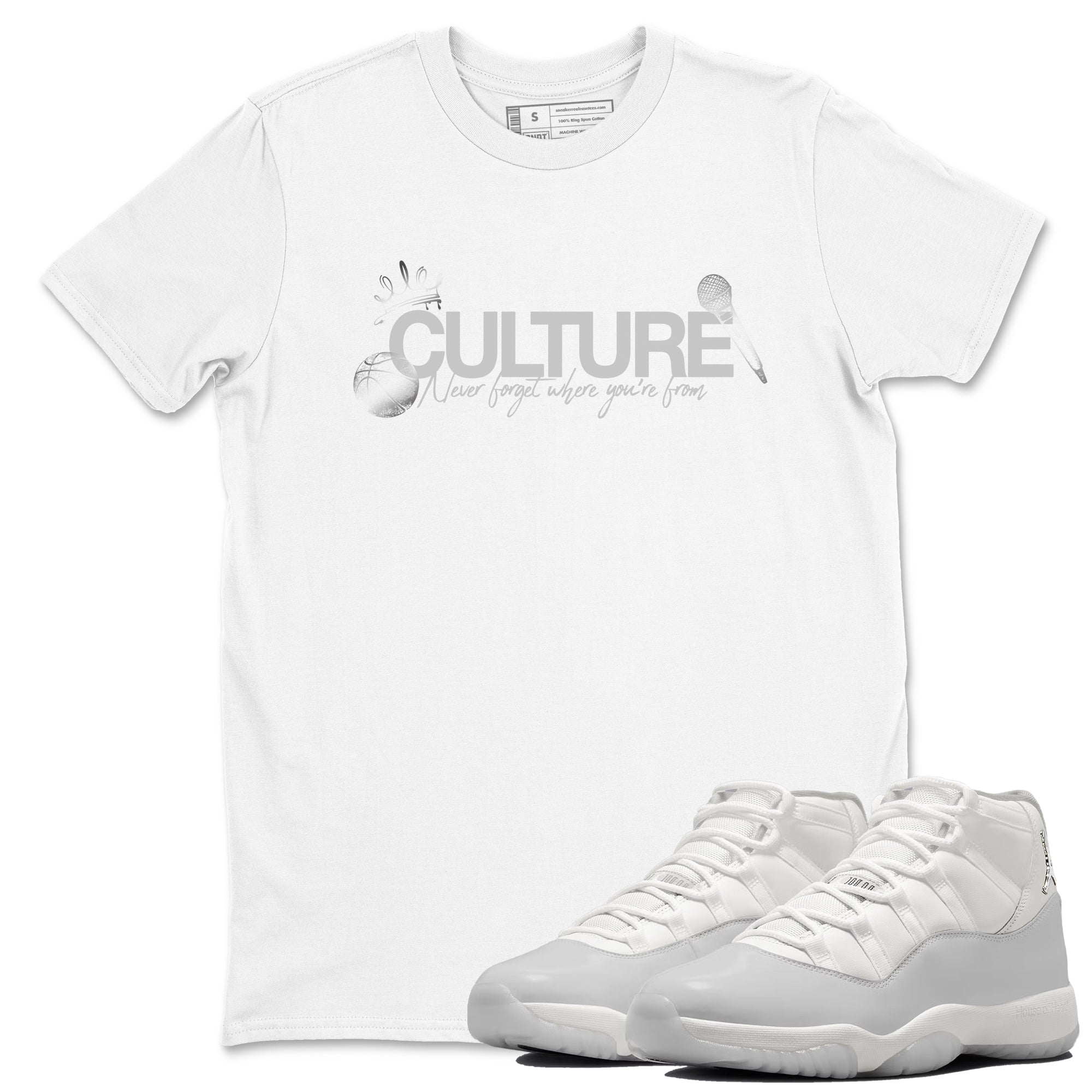 11s Grand Finale Sneaker match tees  Sneaker Tees To Match Jordan 11 Grand Finale Sneakers  Culture Graphic Tee White 1