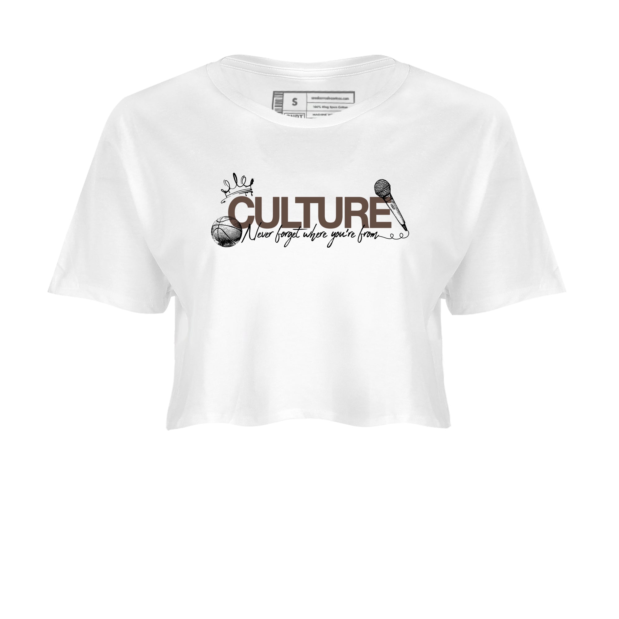 Sneaker match tees  Sneaker Tees To Match Air Jordan 4 Cave Stone Shoes  Culture Crop T-Shirt White 2