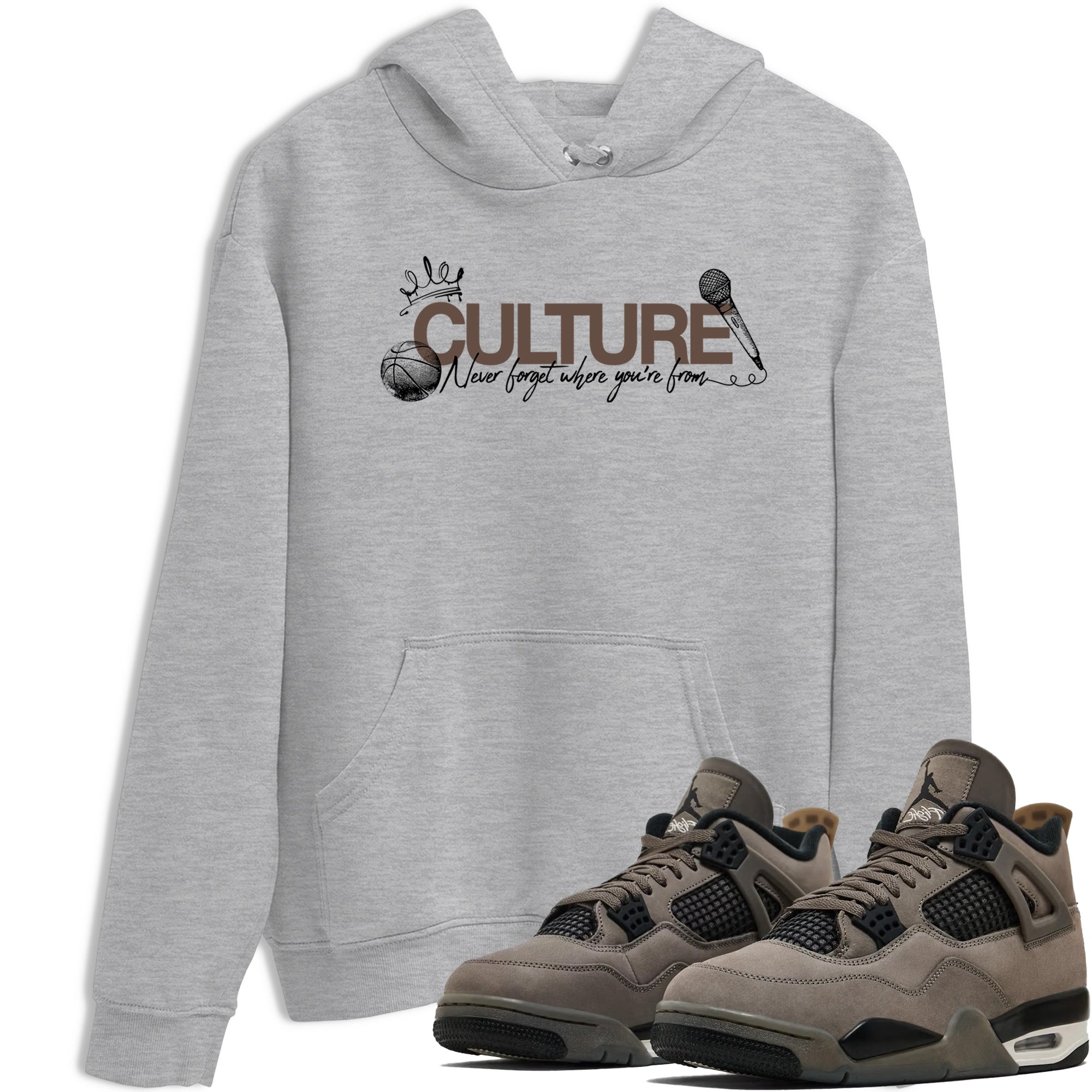 Sneaker match tees  Sneaker Tees To Match Air Jordan 4 Cave Stone Shoes  Culture Tee Heather Grey 1
