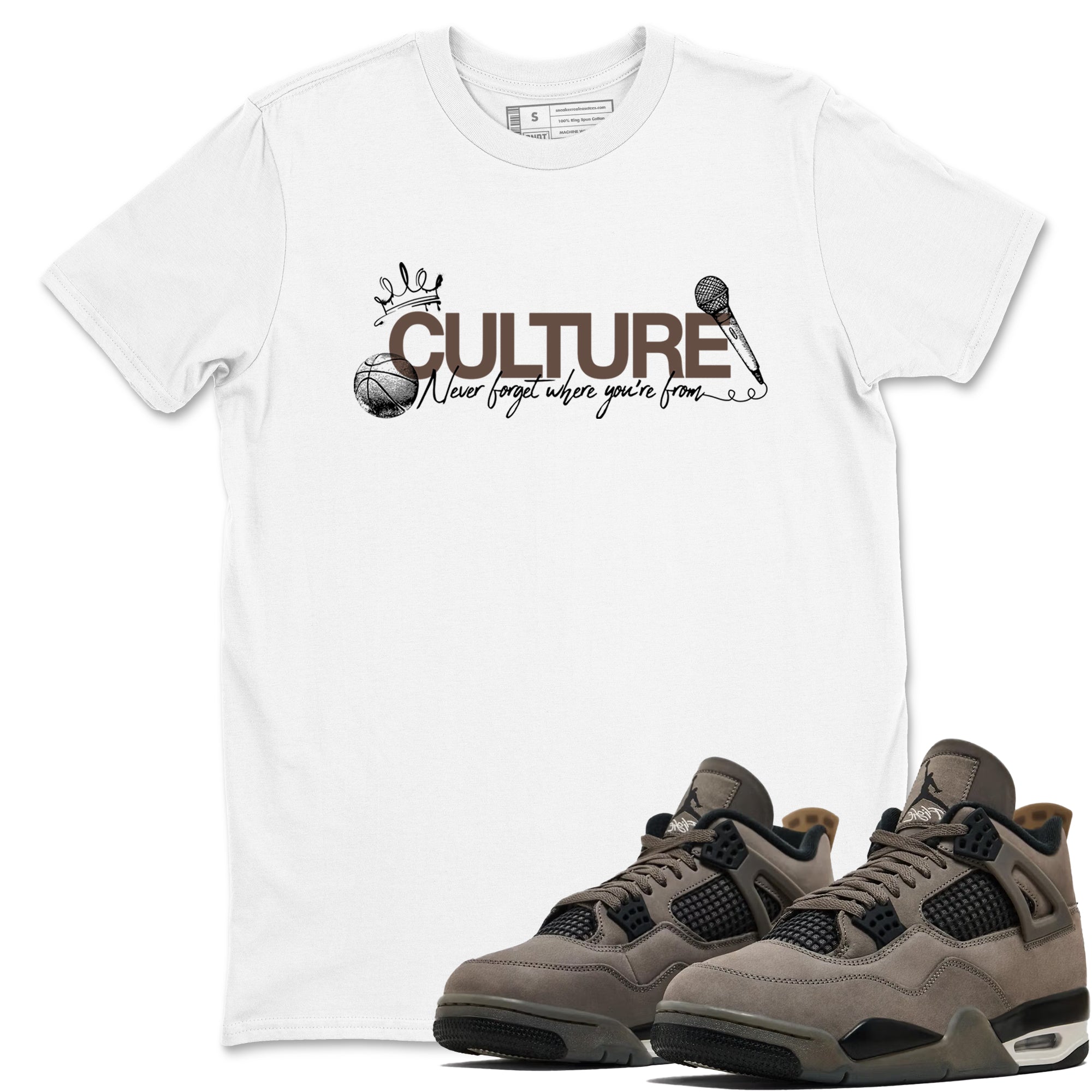 Sneaker match tees  Sneaker Tees To Match Air Jordan 4 Cave Stone Shoes  Culture Tee White 1