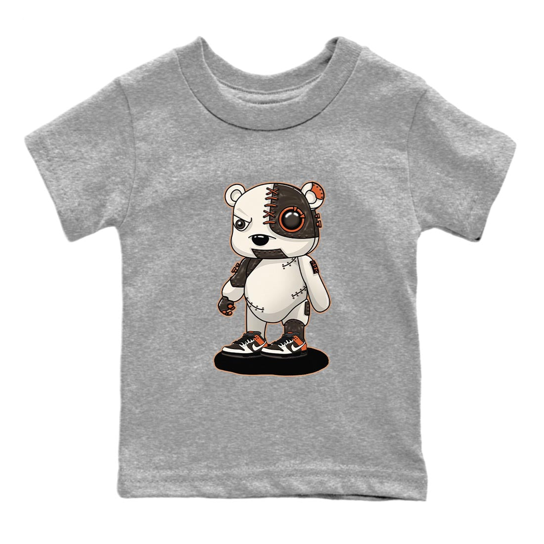 Nike Low Dunk Red Panda shirt to match jordans Cyborg Bear sneaker tees Nike Dunk Red Panda Drip Gear Zone Baby Toddler Heather Grey 2 T-Shirt